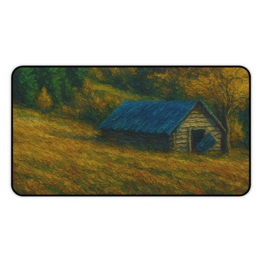 Rustic Landscape Desk Mat, Office Decor, Mouse Pad, Nature Inspired, Gift for Coworkers, Home Office Accessories