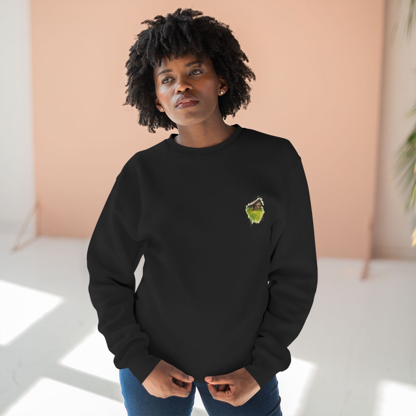 Cozy Art Print Crewneck Sweatshirt: Nature Lover, Graphic Sweater, Unique Gift, Home Decor Apparel, Casual Style