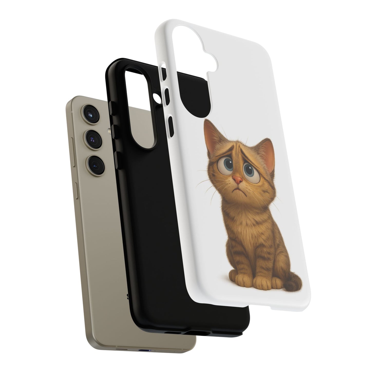 Cute Cat Phone Case, Funny Kitty Case, Animal Lover Gift, Cat Lover Accessory, Unique Cat Design Case, Pet Mom Gift