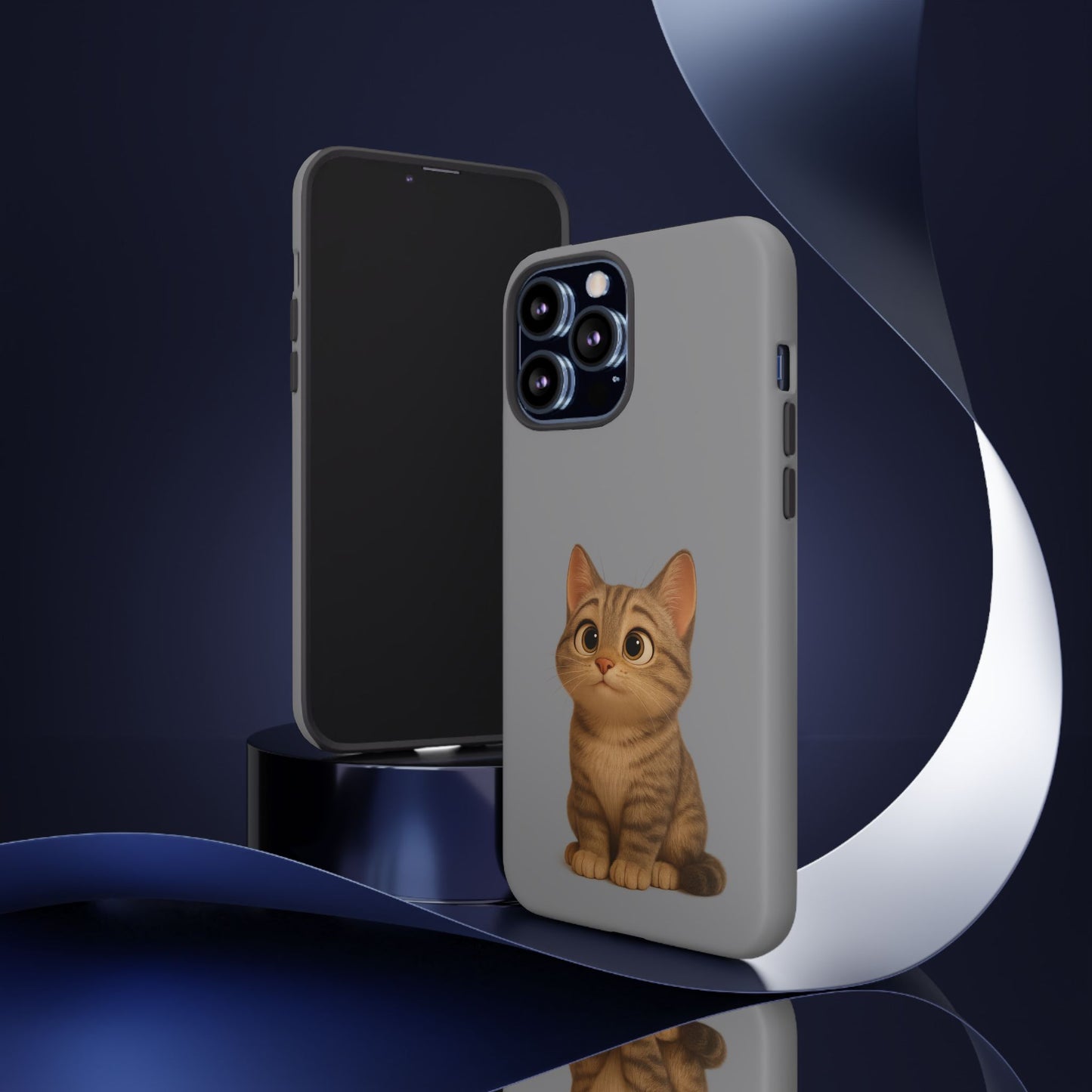 Cute Cat Phone Case, Kawaii Pet Accessory, Gift for Cat Lovers, Animal Phone Cover for Kids, Unique Kitty Design, Birthdays, Holidays