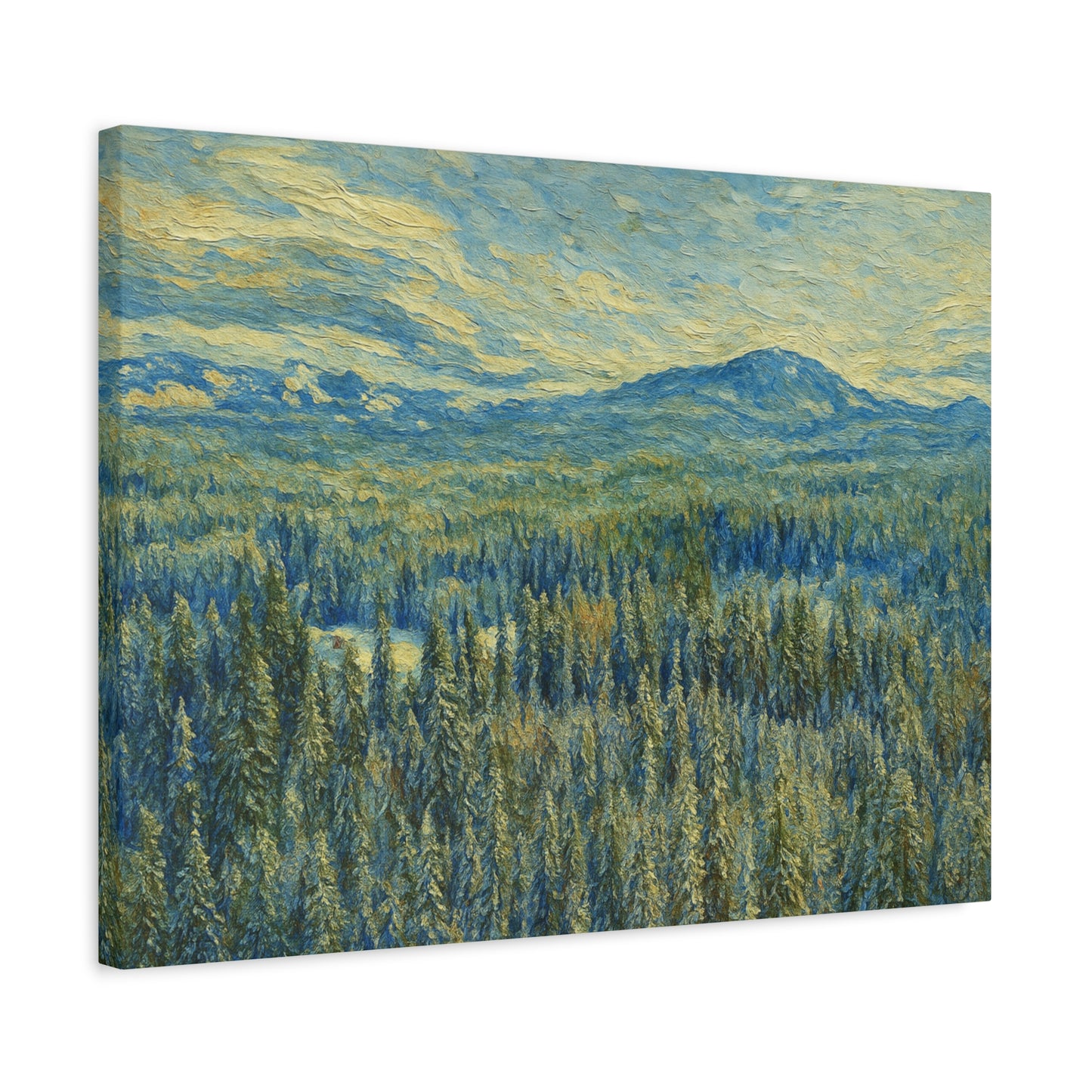 Scenic Landscape Canvas Print, Rustic Home Decor, Wall Art for Nature Lovers, Gift for Art Enthusiasts, Serene Forest Artwork