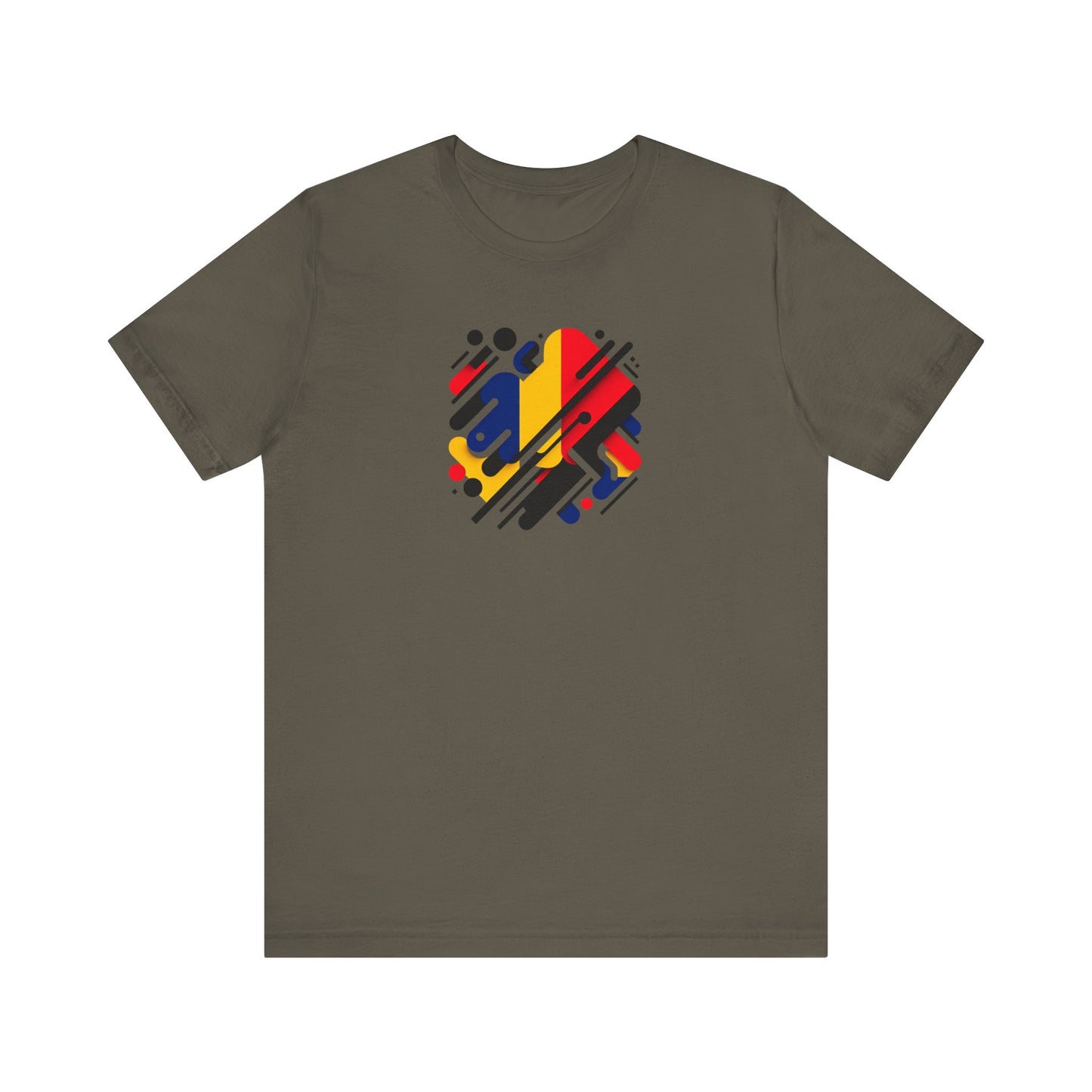 Artistic Heart Unisex Jersey Tee - Vibrant Graphic Tee, Casual Wear, Gift for Art Lovers, Birthday Surprise, Everyday Comfort