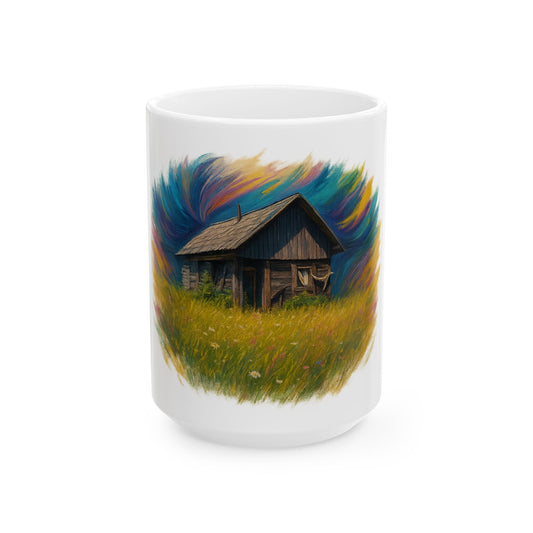 Vibrant Landscape Ceramic Mug for Nature Lovers - Perfect for Coffee, Tea, Gifts, Home Decor, 11oz & 15oz