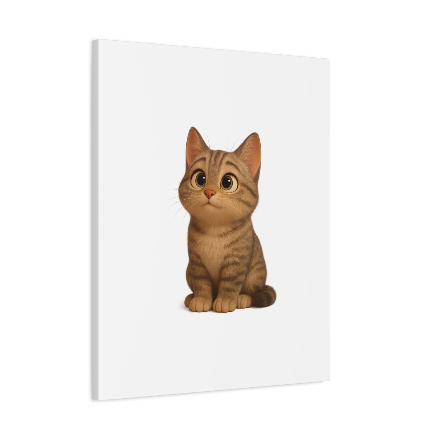 Adorable Cat Canvas Art, Cute Cat Wall Decor, Pet Lover Gift, Nursery Wall Art, Animal Print, Modern Home Decor