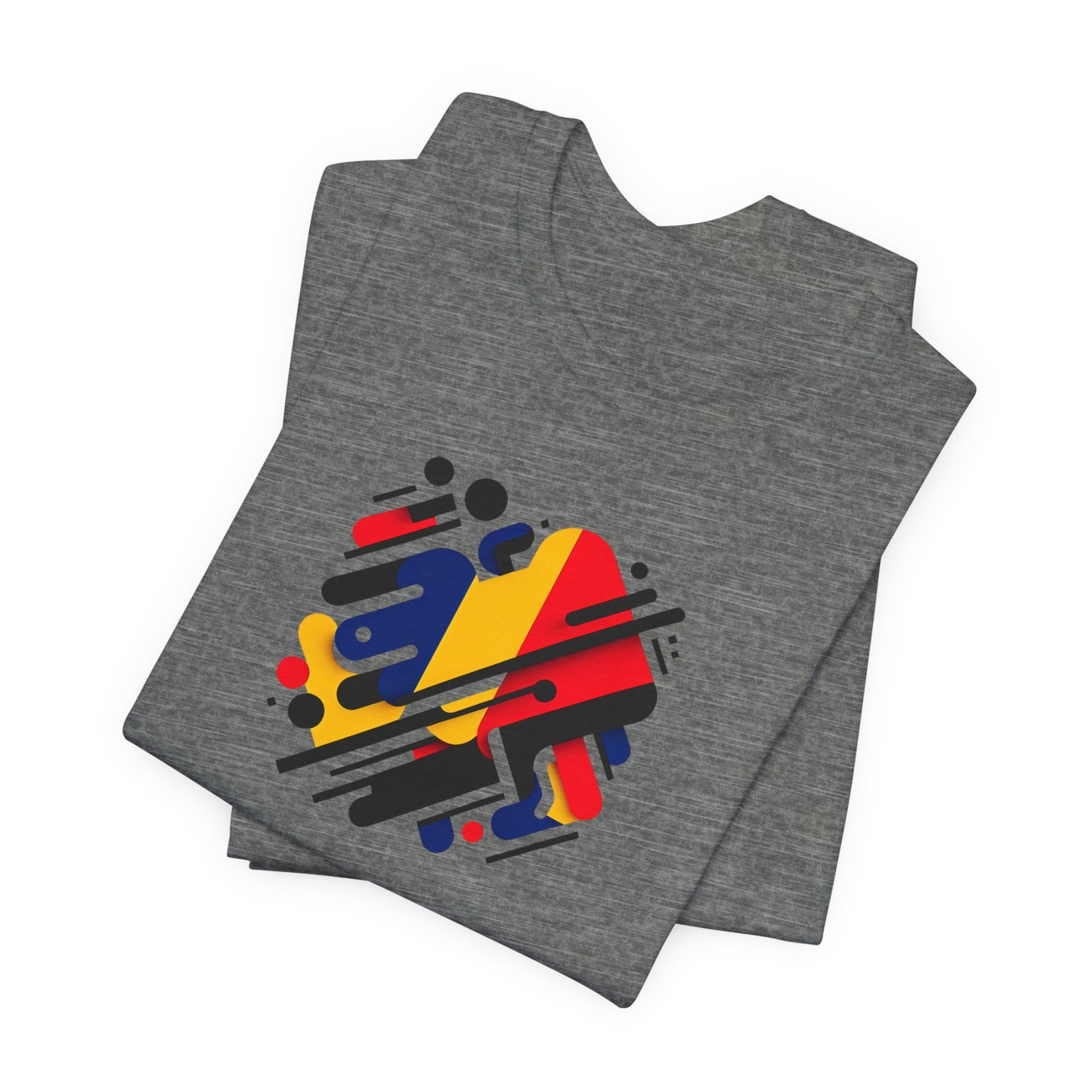 Artistic Heart Unisex Jersey Tee - Vibrant Graphic Tee, Casual Wear, Gift for Art Lovers, Birthday Surprise, Everyday Comfort