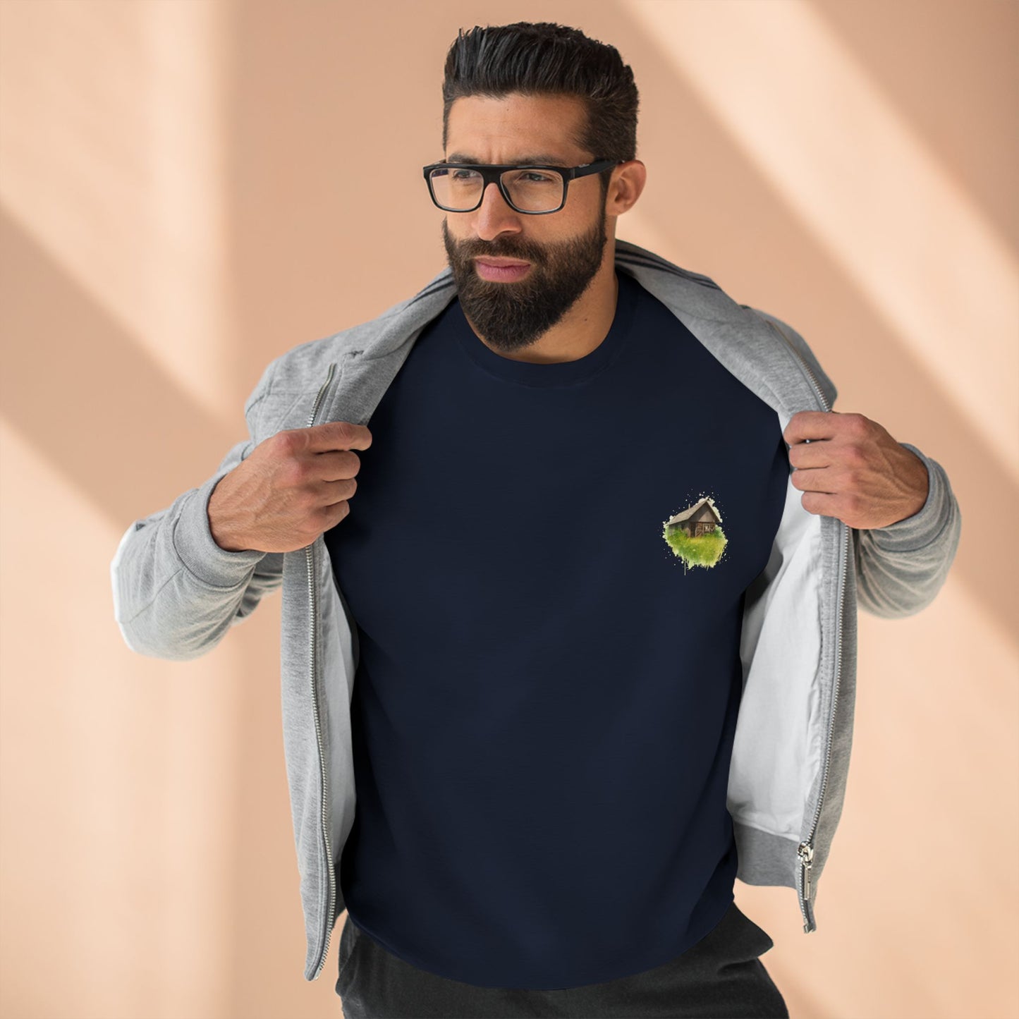 Cozy Art Print Crewneck Sweatshirt: Nature Lover, Graphic Sweater, Unique Gift, Home Decor Apparel, Casual Style