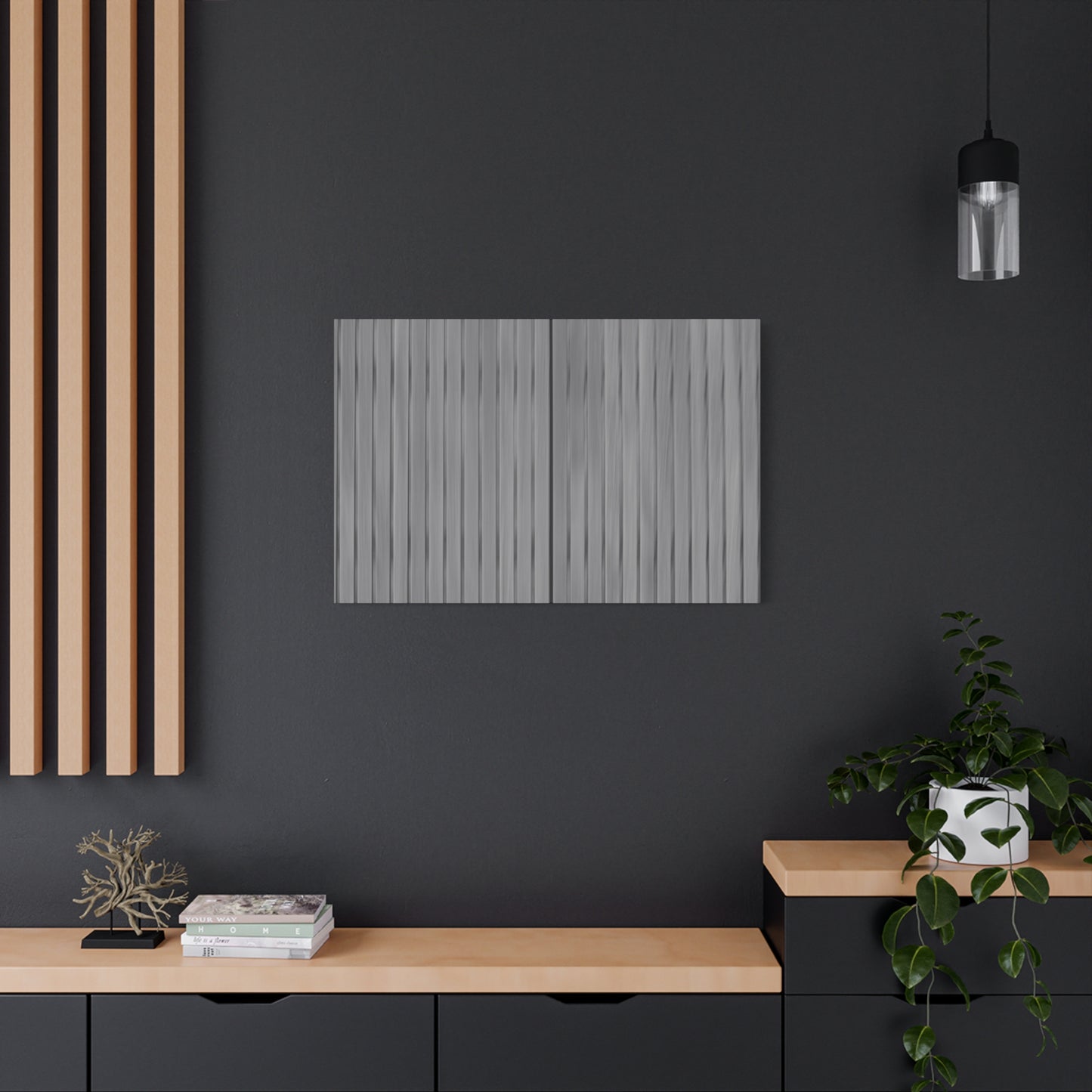 Modern Striped Canvas Art - 1.25" Stretched Wall Decor