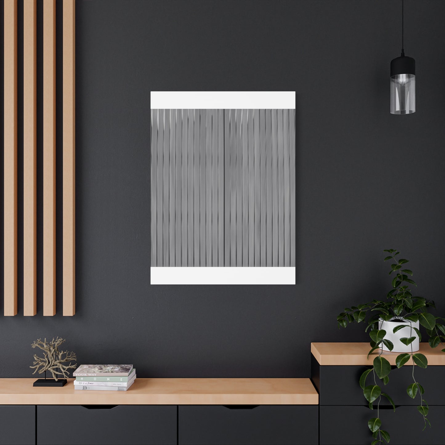 Modern Striped Canvas Art - 1.25" Stretched Wall Decor