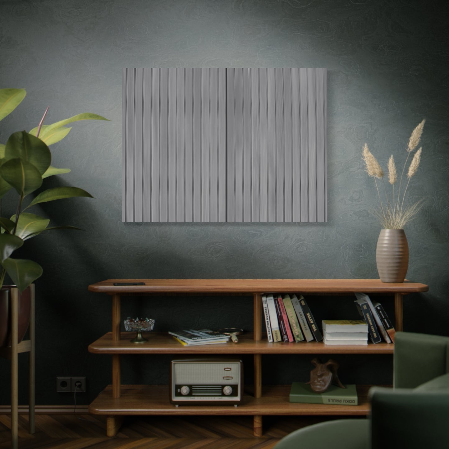 Modern Striped Canvas Art - 1.25" Stretched Wall Decor