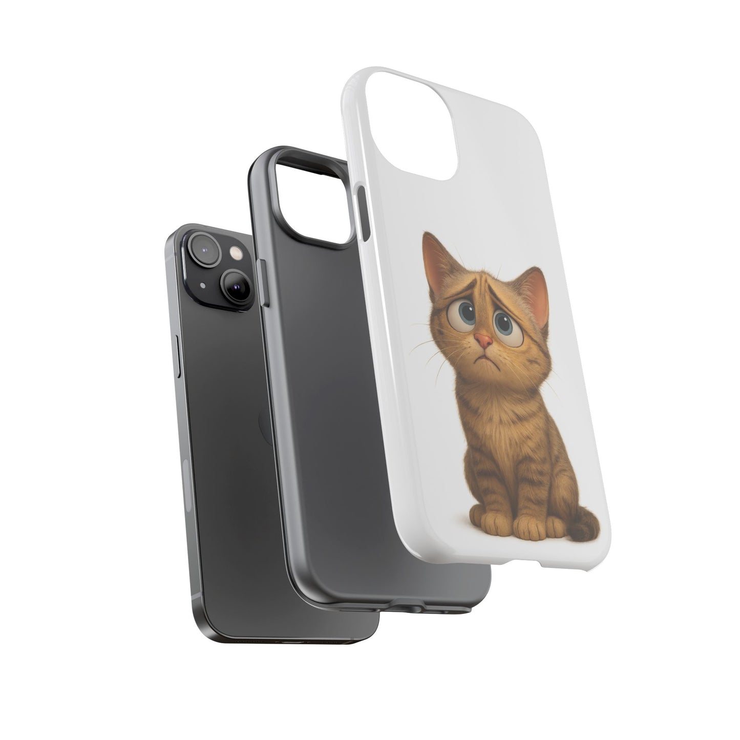 Cute Cat Phone Case, Funny Kitty Case, Animal Lover Gift, Cat Lover Accessory, Unique Cat Design Case, Pet Mom Gift