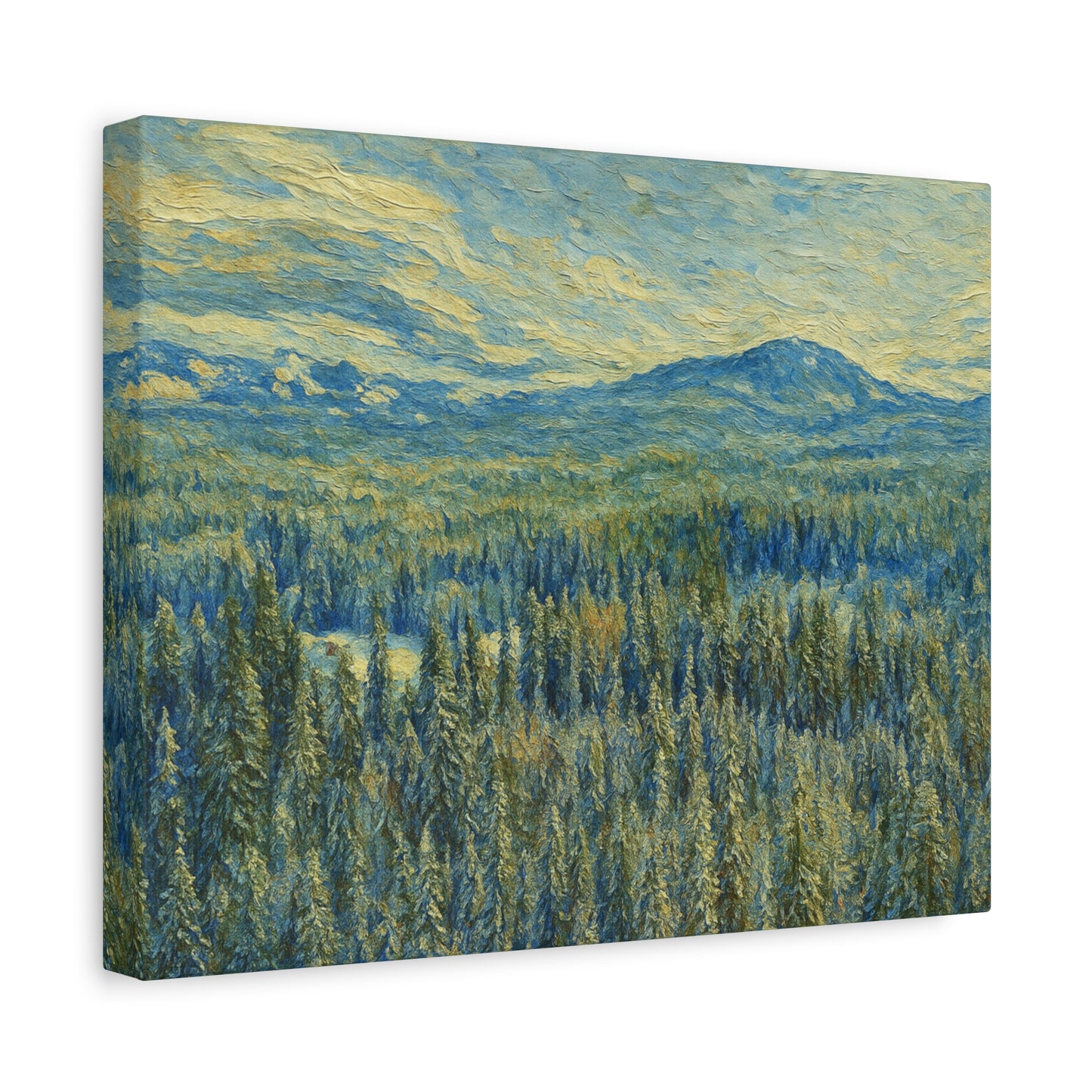 Scenic Landscape Canvas Print, Rustic Home Decor, Wall Art for Nature Lovers, Gift for Art Enthusiasts, Serene Forest Artwork