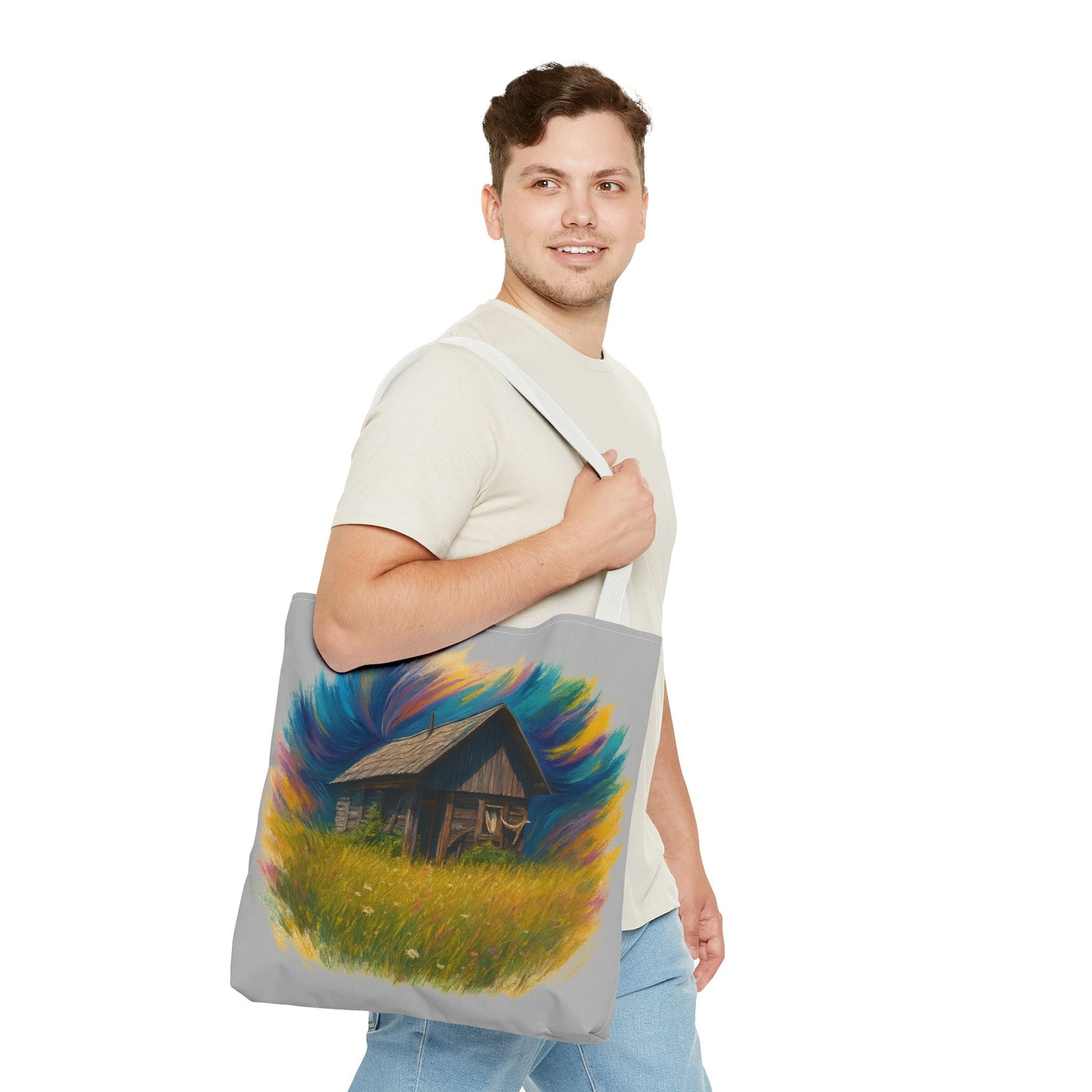 Rustic Charm Tote Bag | Boho Bag | Eco-Friendly Custom Design | Nature Lover Gift | Canvas Purse | Casual Carryall