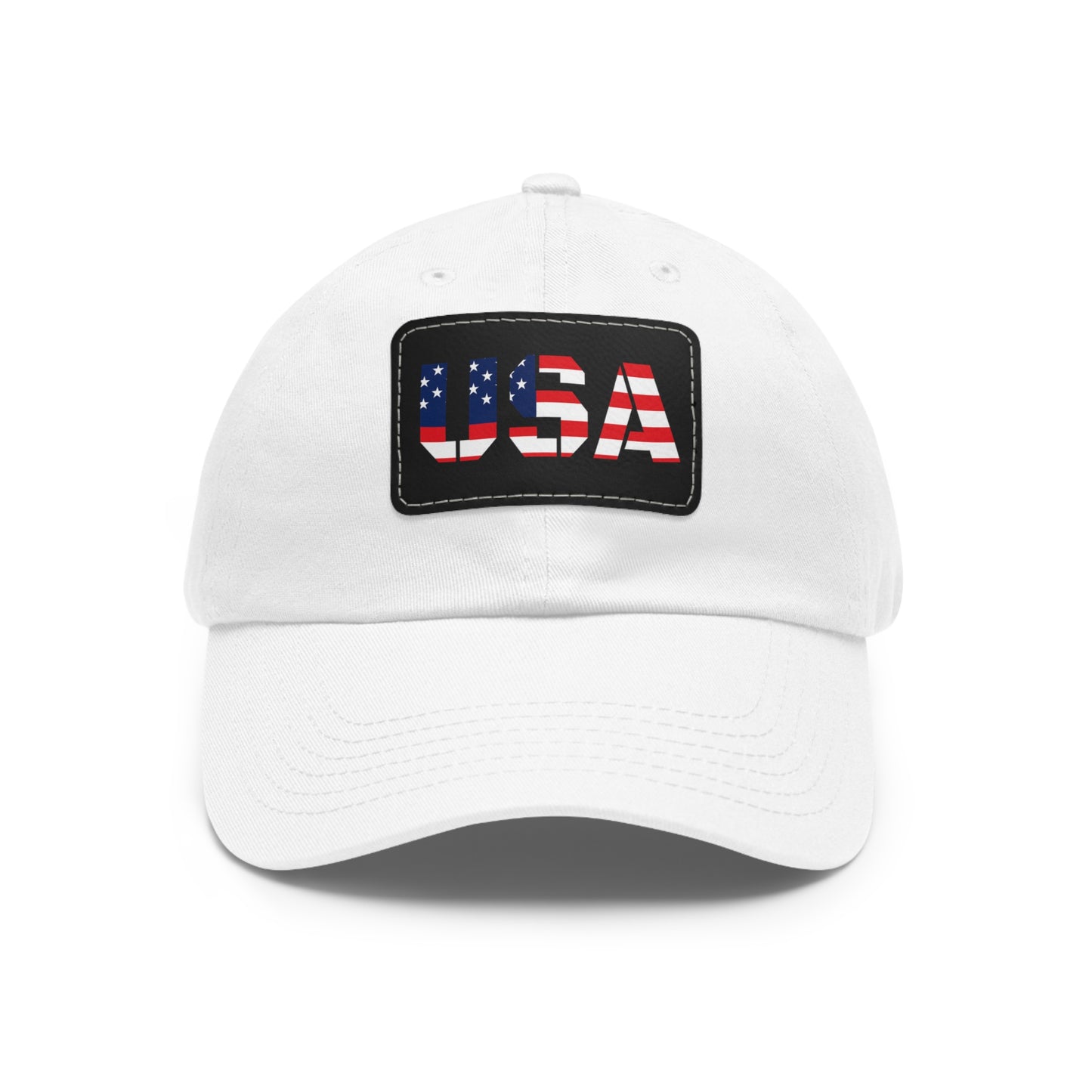 Dad Hat with USA Leather Patch