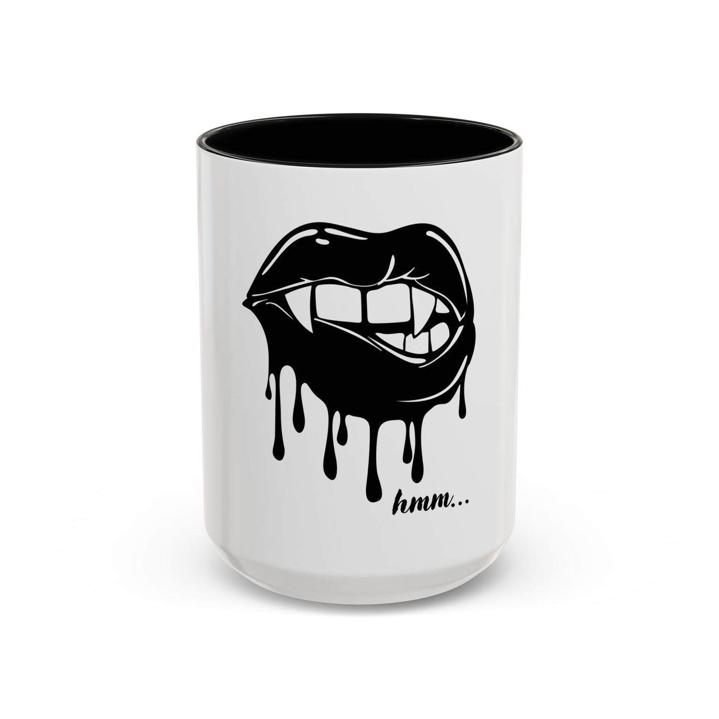 Vampire Lip Accent Coffee Mug - 11oz & 15oz - Unique Halloween Gift