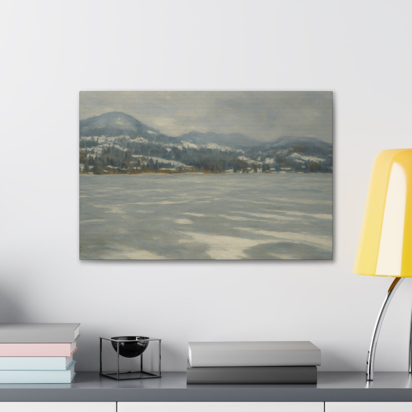 Serene Winter Landscape Canvas