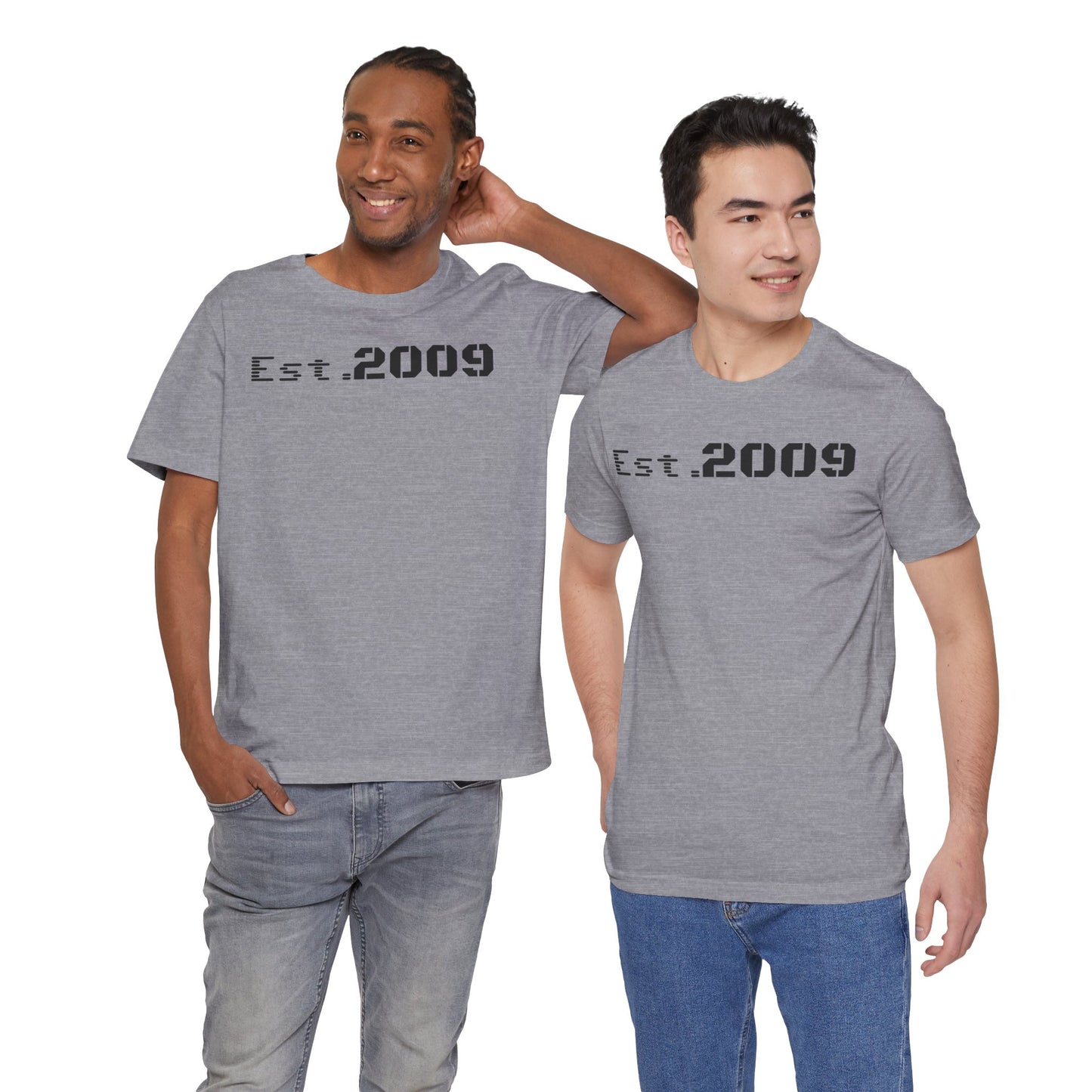 Established 2009 Unisex Tee - Casual Wear, Birthday Gift, Graduation Outfit, Anniversary Shirt, Personalized Fashion