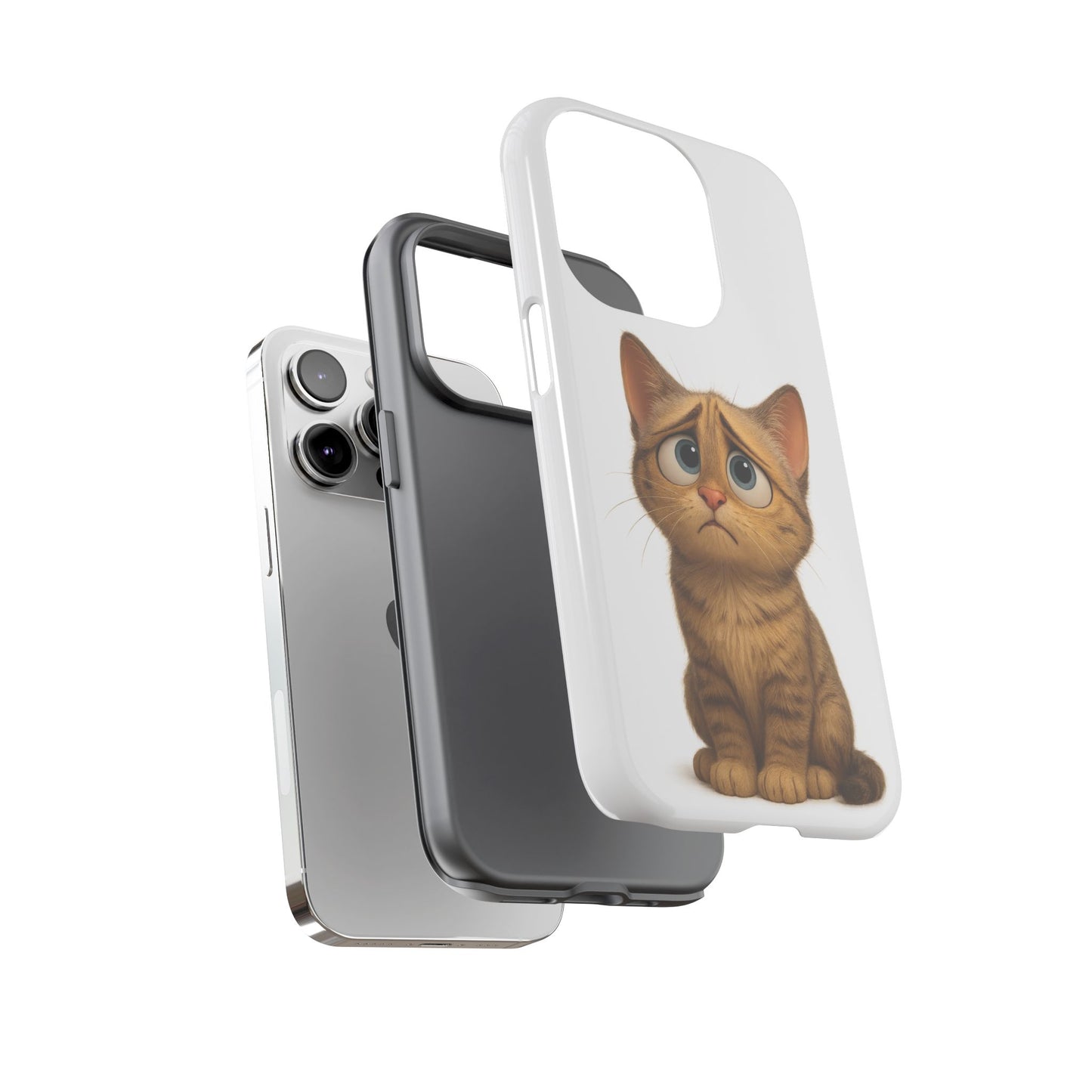 Cute Cat Phone Case, Funny Kitty Case, Animal Lover Gift, Cat Lover Accessory, Unique Cat Design Case, Pet Mom Gift