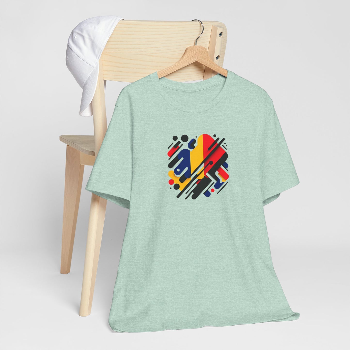 Artistic Heart Unisex Jersey Tee - Vibrant Graphic Tee, Casual Wear, Gift for Art Lovers, Birthday Surprise, Everyday Comfort