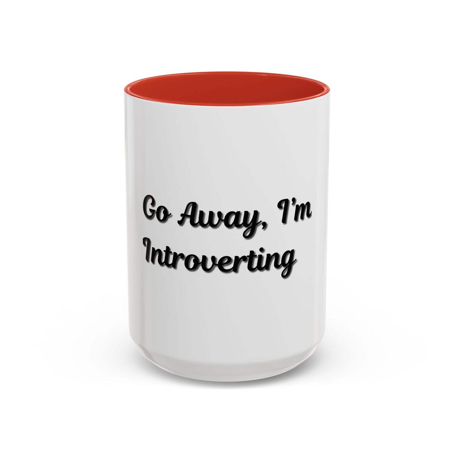 Introvert Coffee Mug - Go Away, I'm Introverting - Black Accent for Relaxing Moments