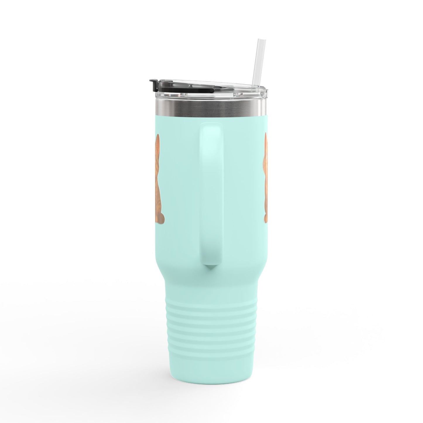 Cute Cat Insulated Travel Mug, Perfect for Pet Lovers, 40oz Coffee Cup, Travel Tumbler, Gift for Cat Lovers, Customizable Mug