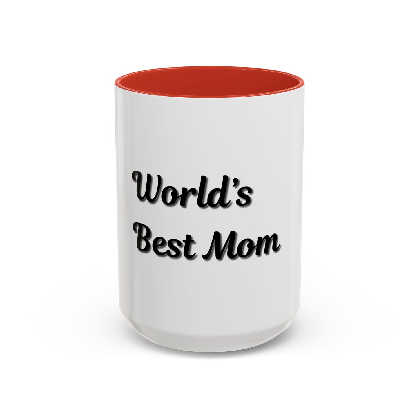 World's Best Mom Accent Coffee Mug - 11oz & 15oz - Perfect Gift for Mother's Day
