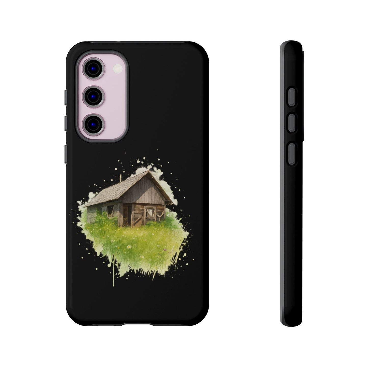 Rustic Farmhouse Phone Case, Cute Cottage Design, Tough Cases for Nature Lovers, Eco-Friendly Gift, Customizable Tech Accessories