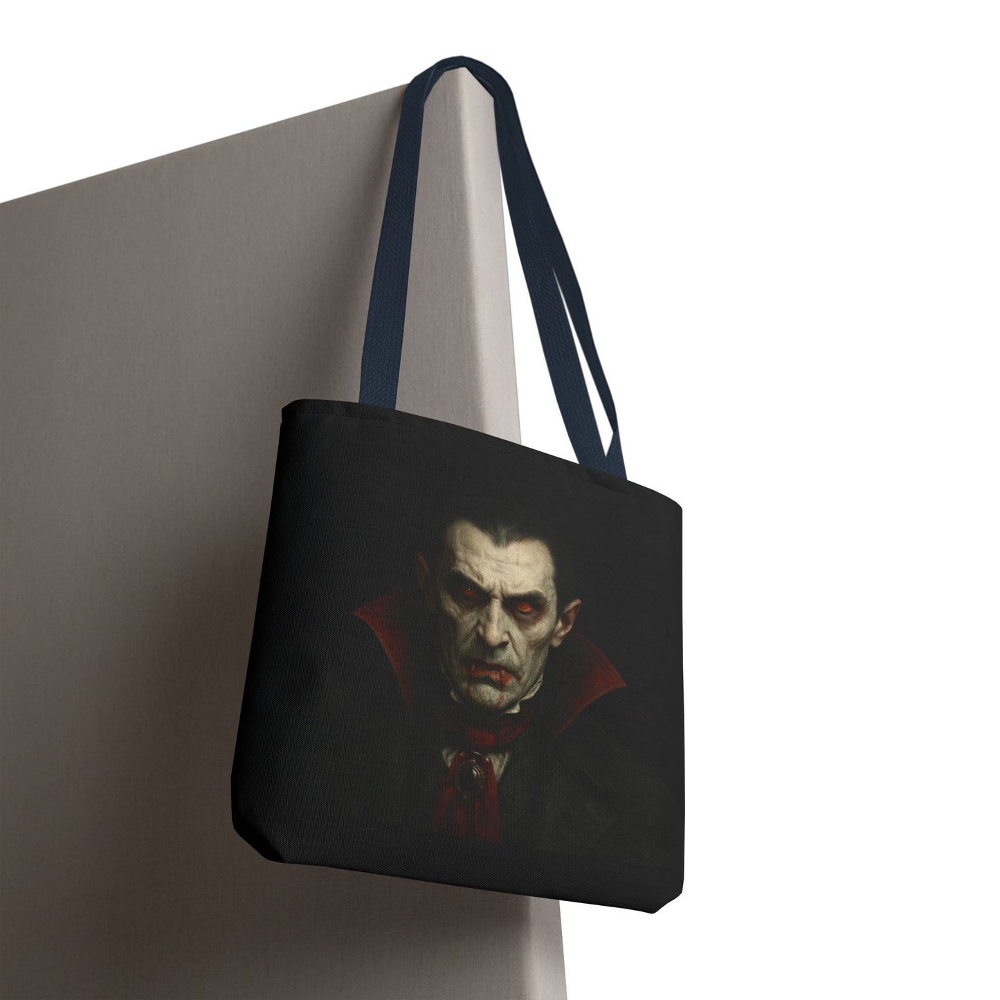 Vampire Haunted Tote Bag, Spooky Shopping Bag, Halloween Accessory, Gothic Style Handbag, Perfect for Halloween Parties, Unisex Tote