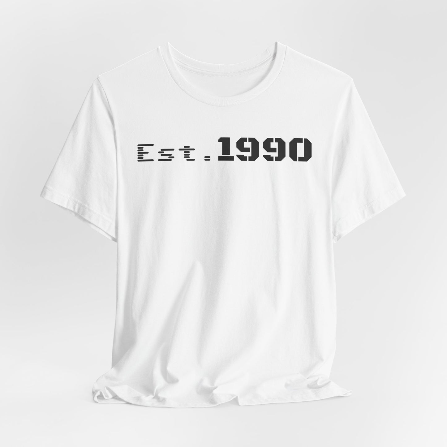 Unisex Est. 1990 Nostalgic Jersey Tee - Perfect Gift, Vintage Style, Retro Fashion, Birthday Celebration, Casual Wear