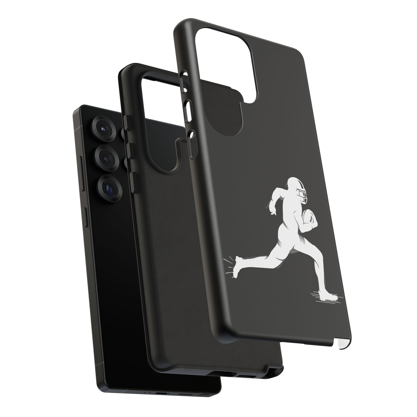 Football Player Phone Case, Tough Cases, Sports Phone Cover, Gift for Athletes, iPhone & Samsung Accessories, Running Player Design