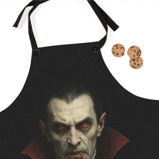 Vampire-Themed Apron, Perfect for Halloween Cooking, Baking Gift, Kitchen Decor, Party Supplies, Cosplay Accessory