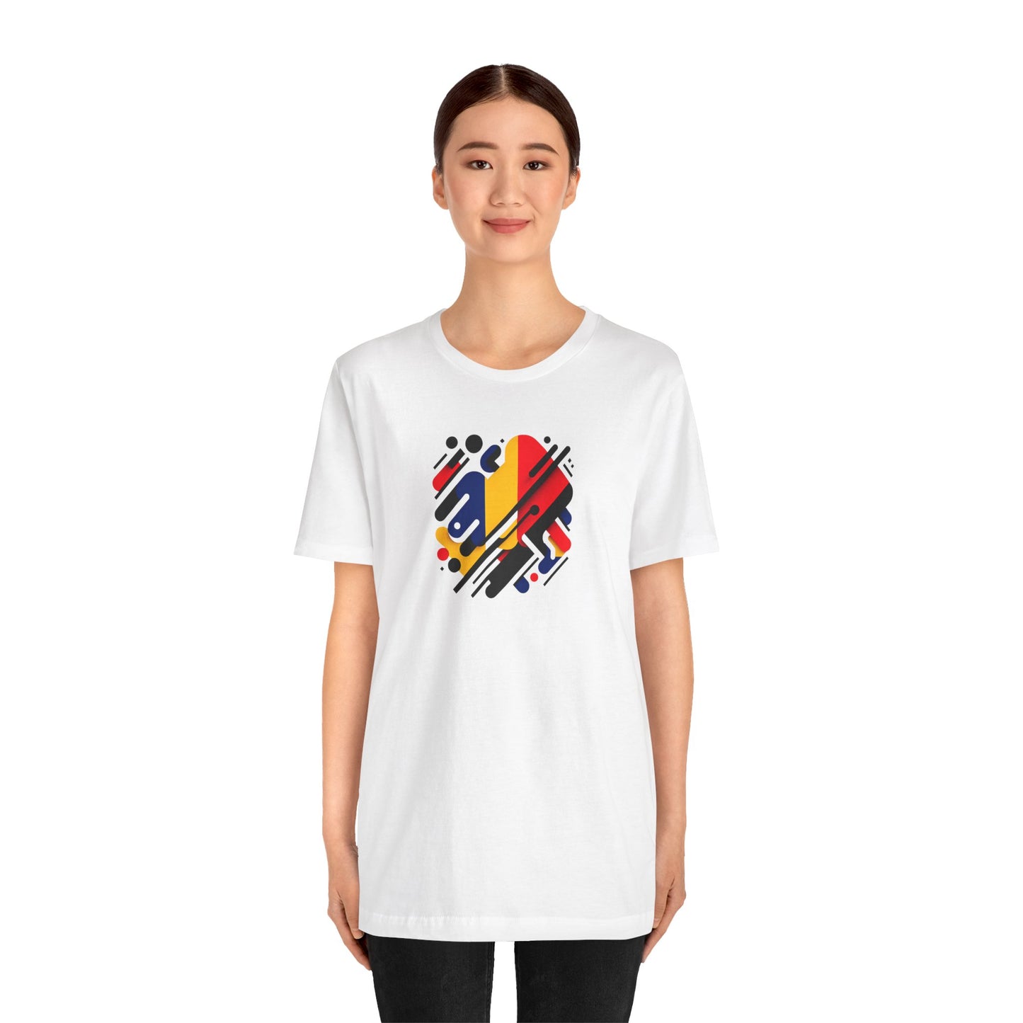 Artistic Heart Unisex Jersey Tee - Vibrant Graphic Tee, Casual Wear, Gift for Art Lovers, Birthday Surprise, Everyday Comfort