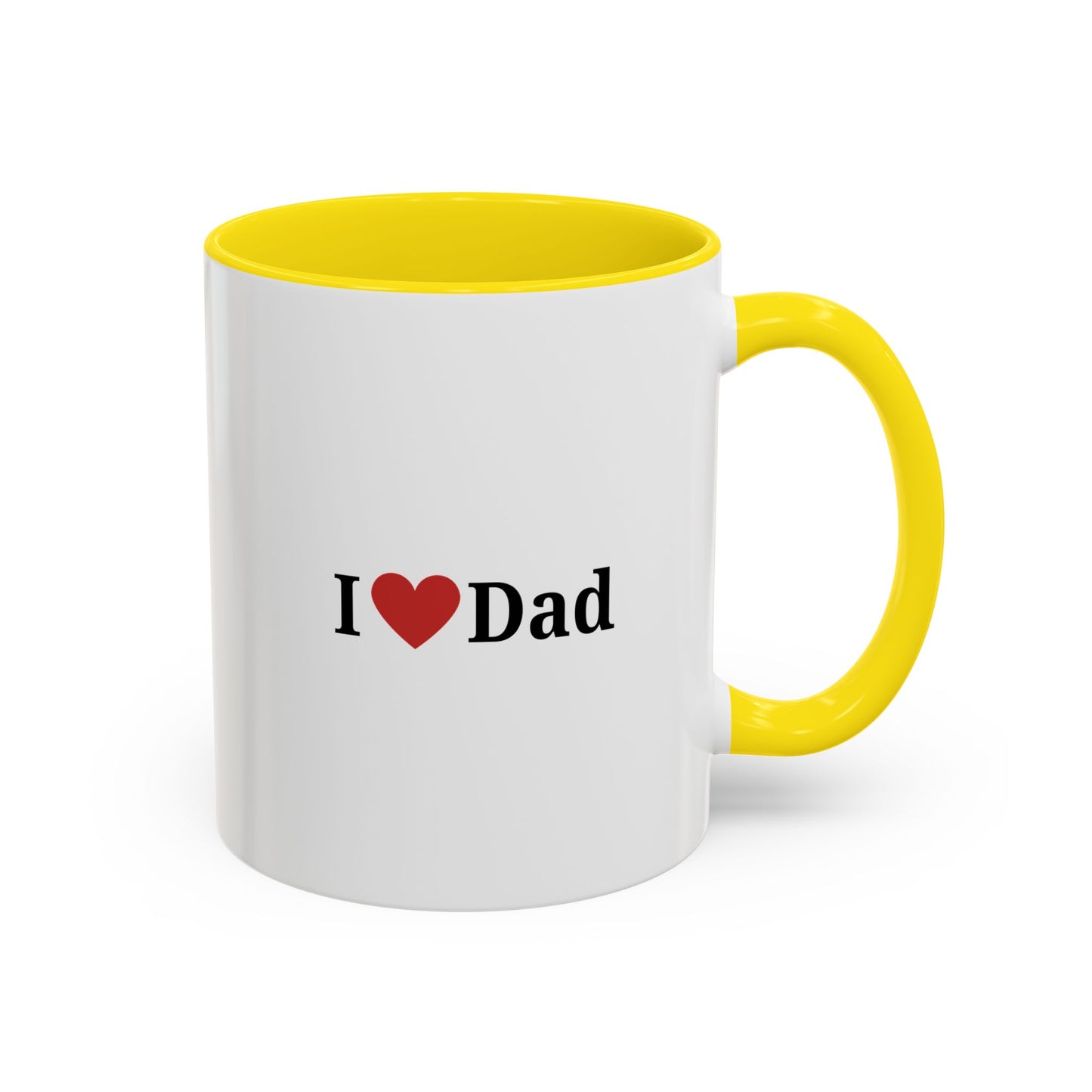 I Love Dad Accent Coffee Mug - Perfect Gift for Father's Day & Birthdays