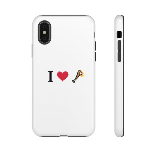 I Love Baseball Vibe Phone Case - Tough Cases for Sports Lovers, Gifts for Athletes, Fun Accessories, iPhone and Android Compatible