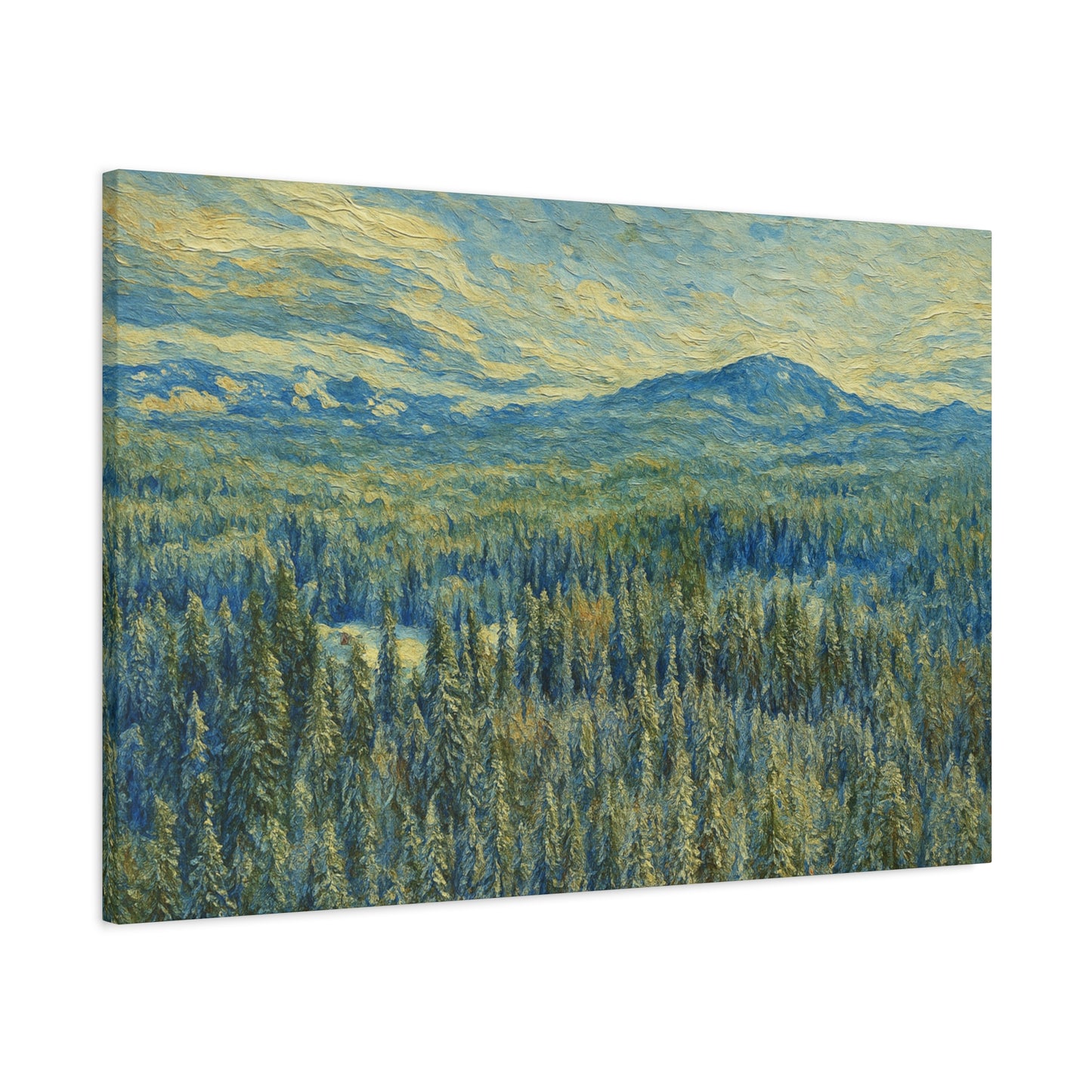 Scenic Landscape Canvas Print, Rustic Home Decor, Wall Art for Nature Lovers, Gift for Art Enthusiasts, Serene Forest Artwork