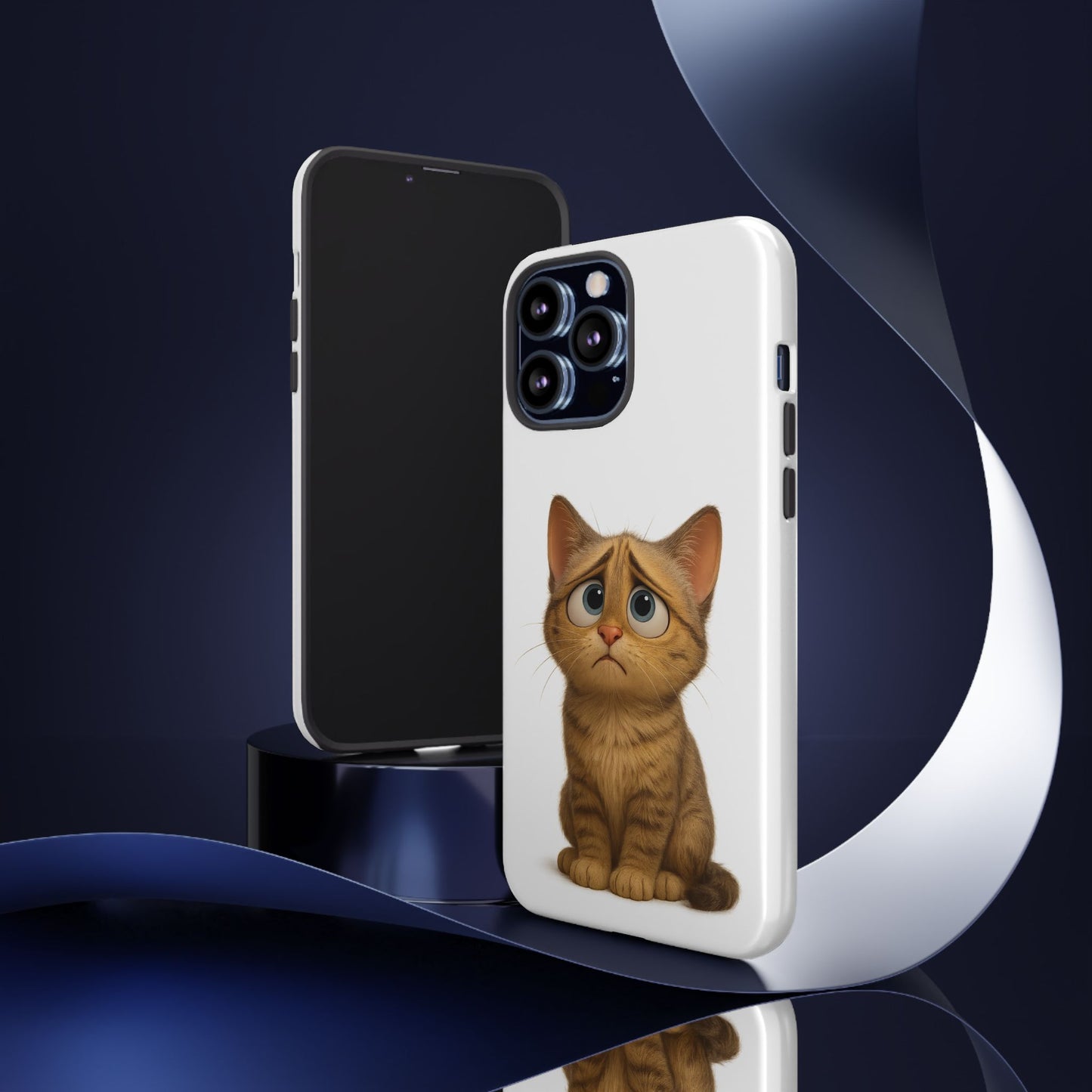 Cute Cat Phone Case, Funny Kitty Case, Animal Lover Gift, Cat Lover Accessory, Unique Cat Design Case, Pet Mom Gift