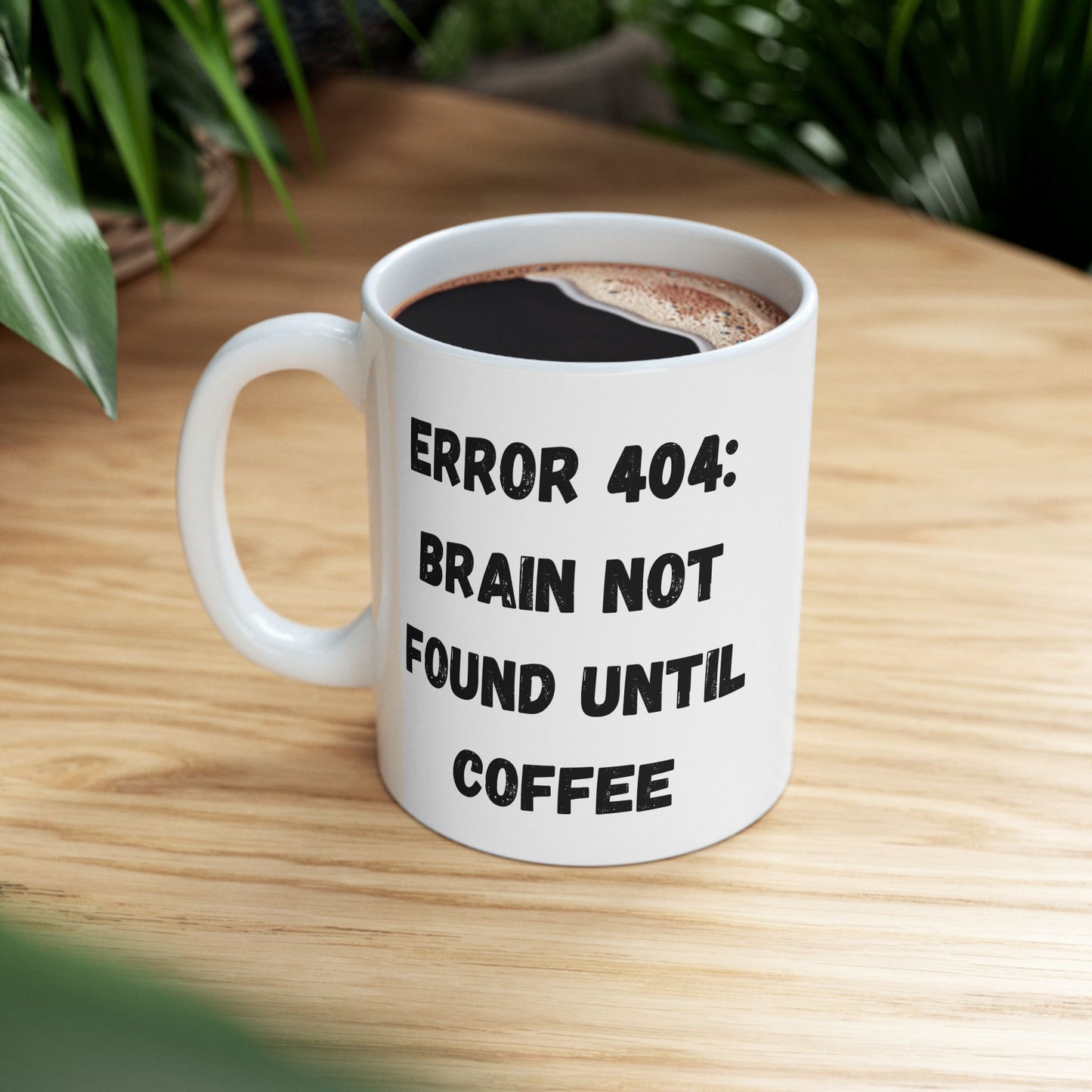 Funny Error 404 Ceramic Mug - Perfect Gift for Tech Lovers