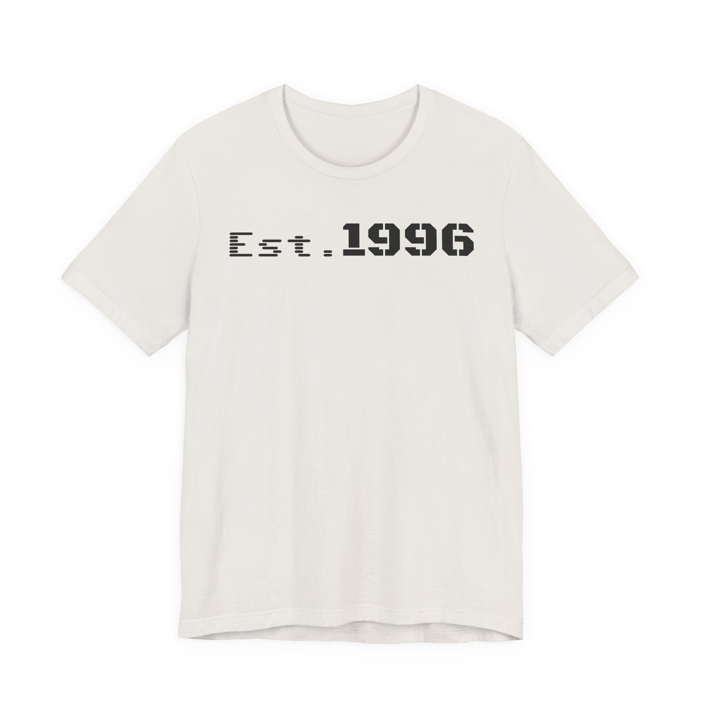 Unisex Jersey Tee - 'Est. 1996' Graphic Shirt, Birthday Gift, Casual Wear, Vintage Style, Retro Fashion, Gift for Him/Her