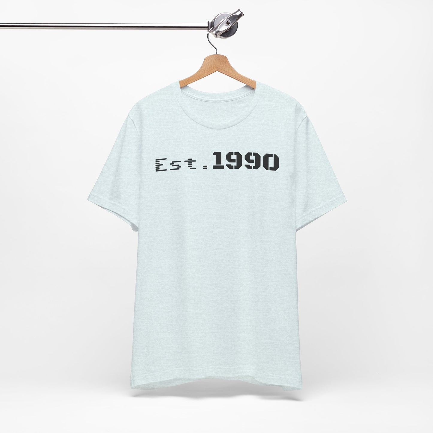 Unisex Est. 1990 Nostalgic Jersey Tee - Perfect Gift, Vintage Style, Retro Fashion, Birthday Celebration, Casual Wear