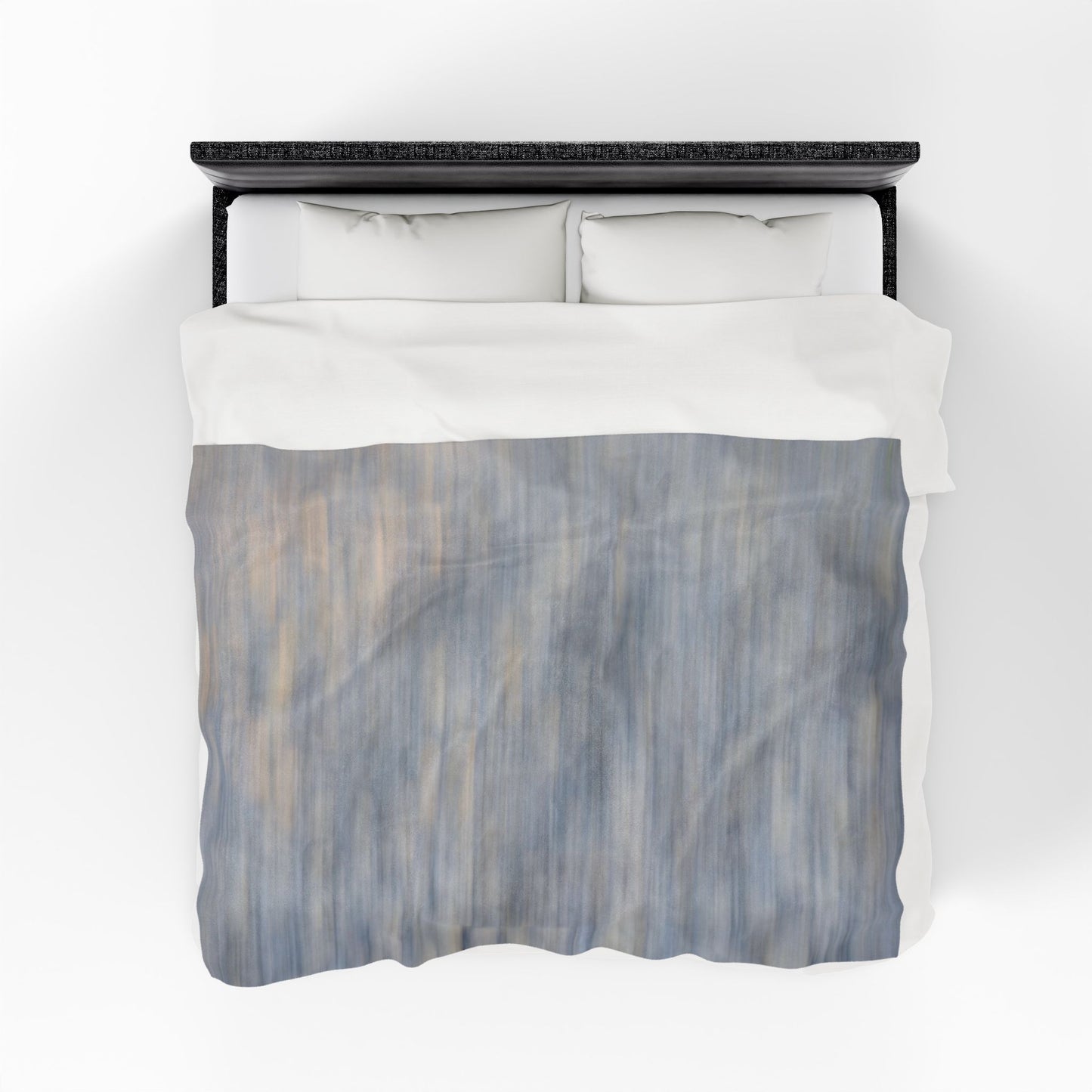Cozy Velveteen Plush Blanket - Soft Textured Throw for Relaxation & Comfort