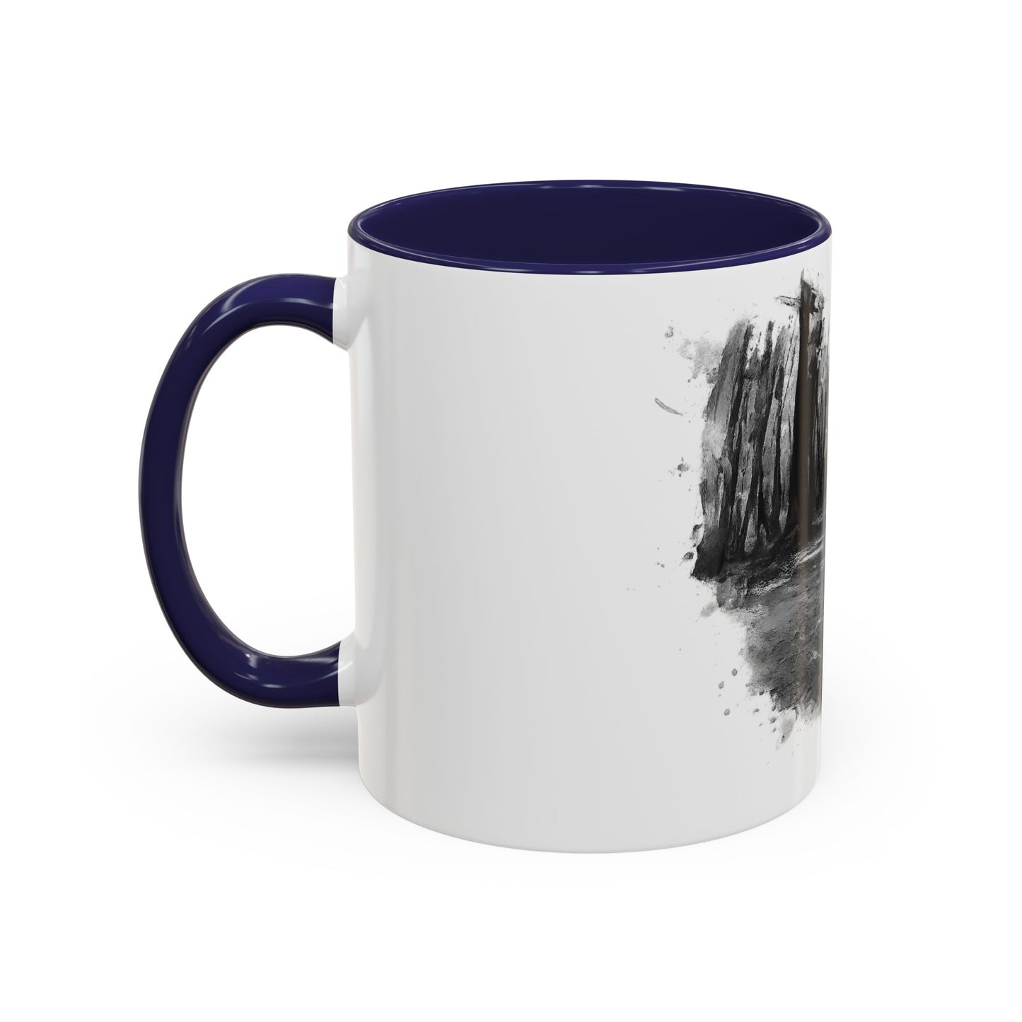 Moody Abstract Forest Coffee Mug | Unique Gift for Nature Lovers, Cozy Home Decor, Perfect for Coffee, Tea, and Hot Chocolate