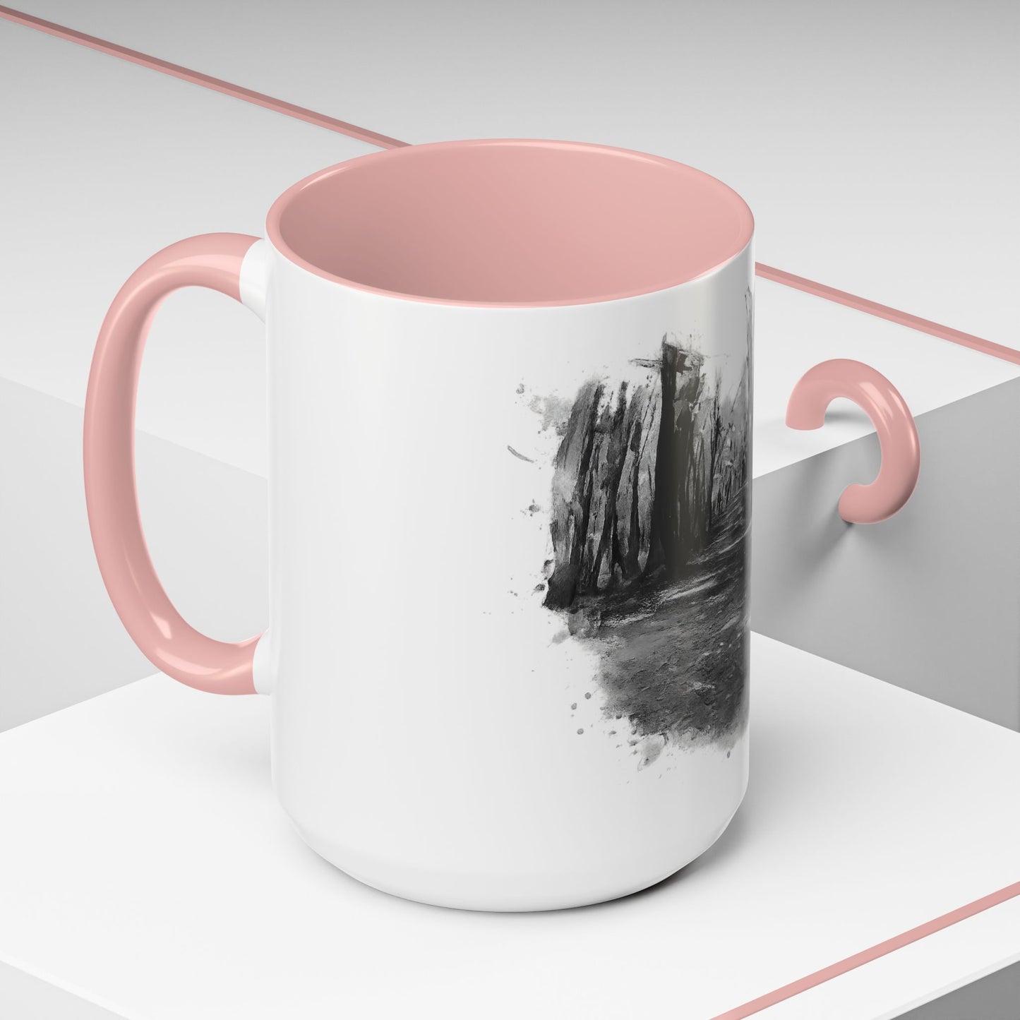 Moody Abstract Forest Coffee Mug | Unique Gift for Nature Lovers, Cozy Home Decor, Perfect for Coffee, Tea, and Hot Chocolate