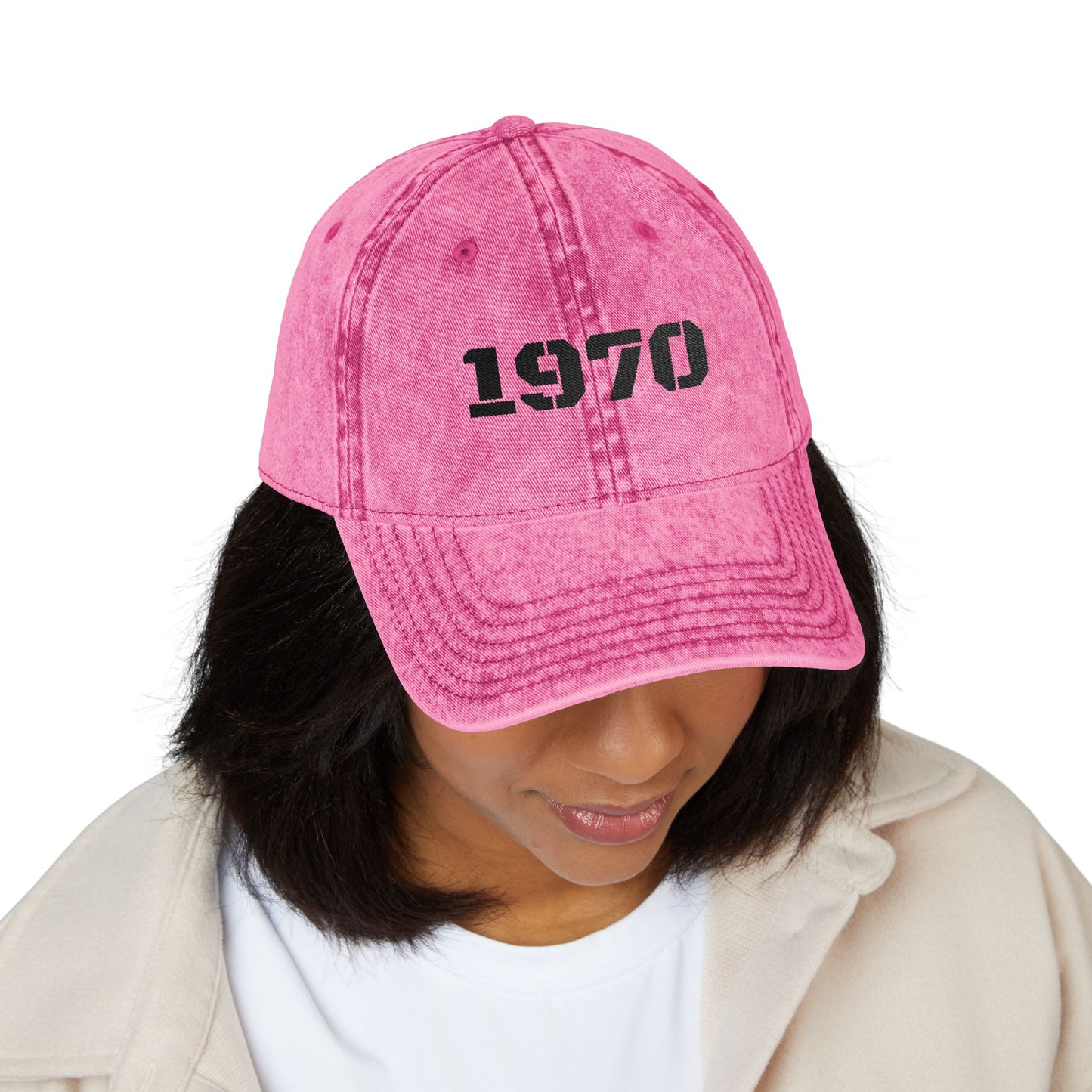 Vintage Embroidered Cap, Retro Baseball Hat, 70s Style Headwear, Gift for Dad, Casual Fashion Accessory