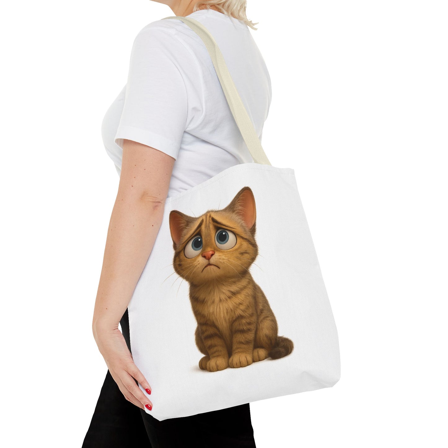 Cute Cat Tote Bag, Animal Lover Gift, Shopping Tote, Reusable Bag, Cute Merchandise, Eco-Friendly Gift