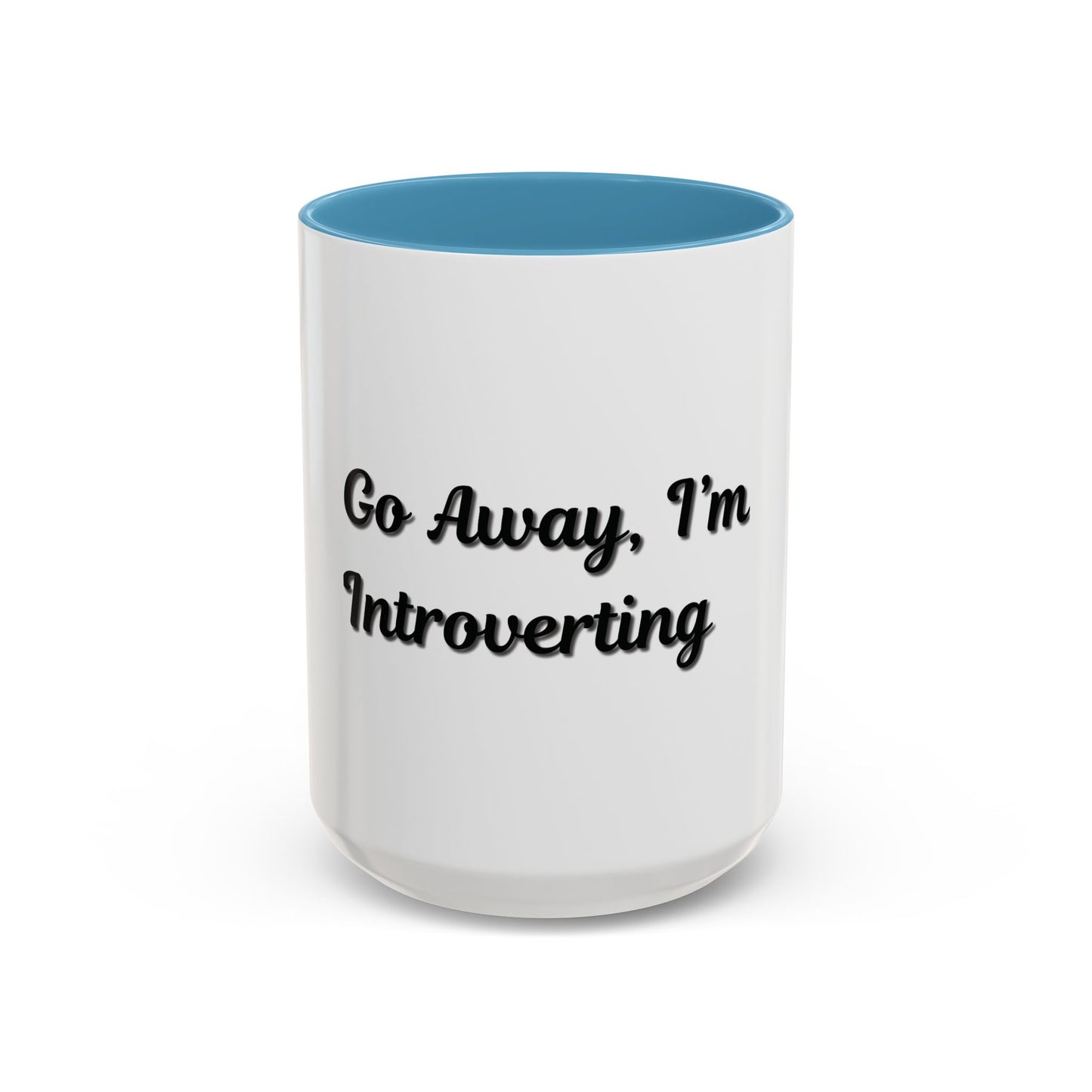 Introvert Coffee Mug - Go Away, I'm Introverting - Black Accent for Relaxing Moments