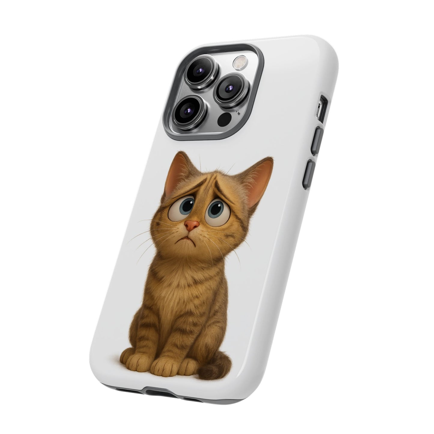 Cute Cat Phone Case, Funny Kitty Case, Animal Lover Gift, Cat Lover Accessory, Unique Cat Design Case, Pet Mom Gift