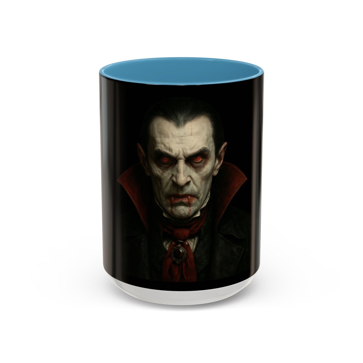 Gothic Dracula Vampire Accent Coffee Mug | Spooky Halloween Gift, Unique Home Decor, Collector's Mug, Coffee Lover's Gift