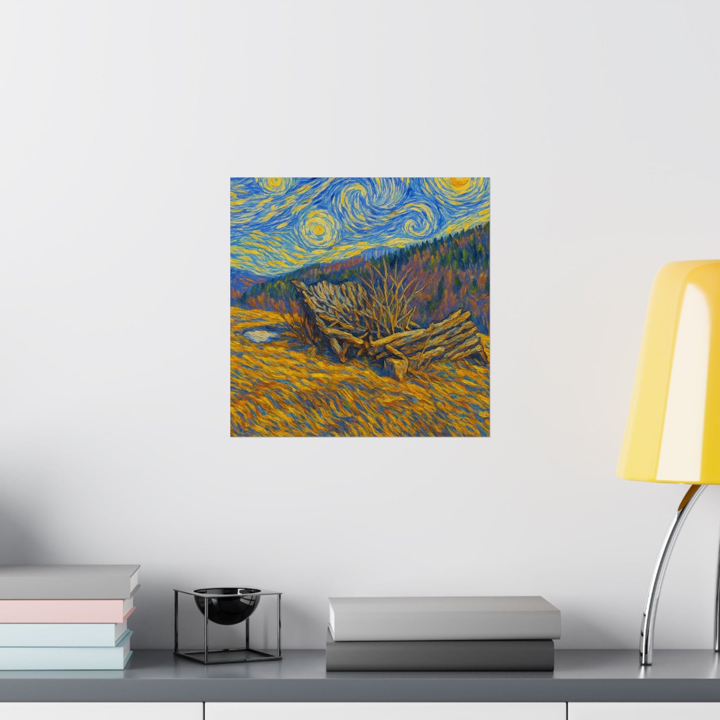 Matte Vertical Posters of Starry Night - Art Print for Home Decor, Wall Art, Gift for Art Lovers, Bacground for Celebrations