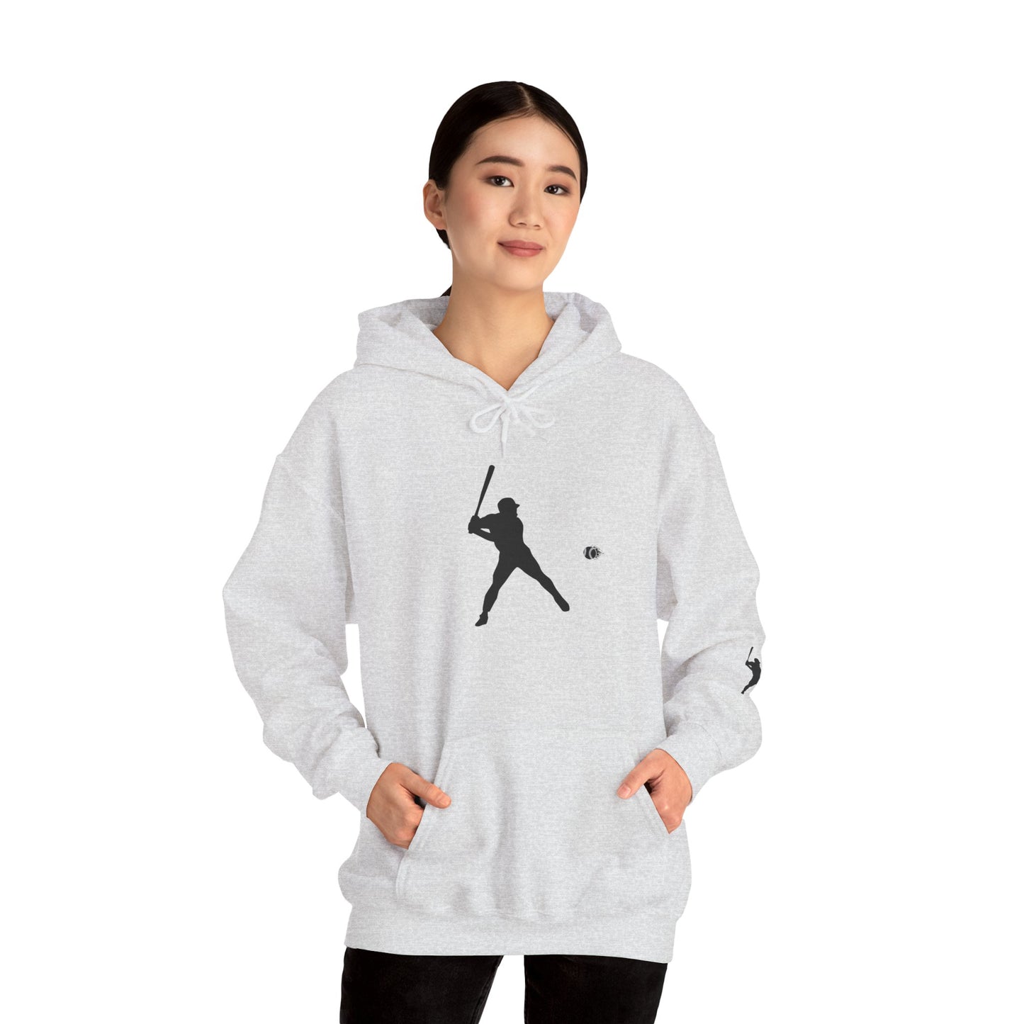 Baseball Themed Unisex Hoodie, Streetwear, Sports Fan Sweatshirt, Gift for Athletes, Casual Wear, Fall Fashion