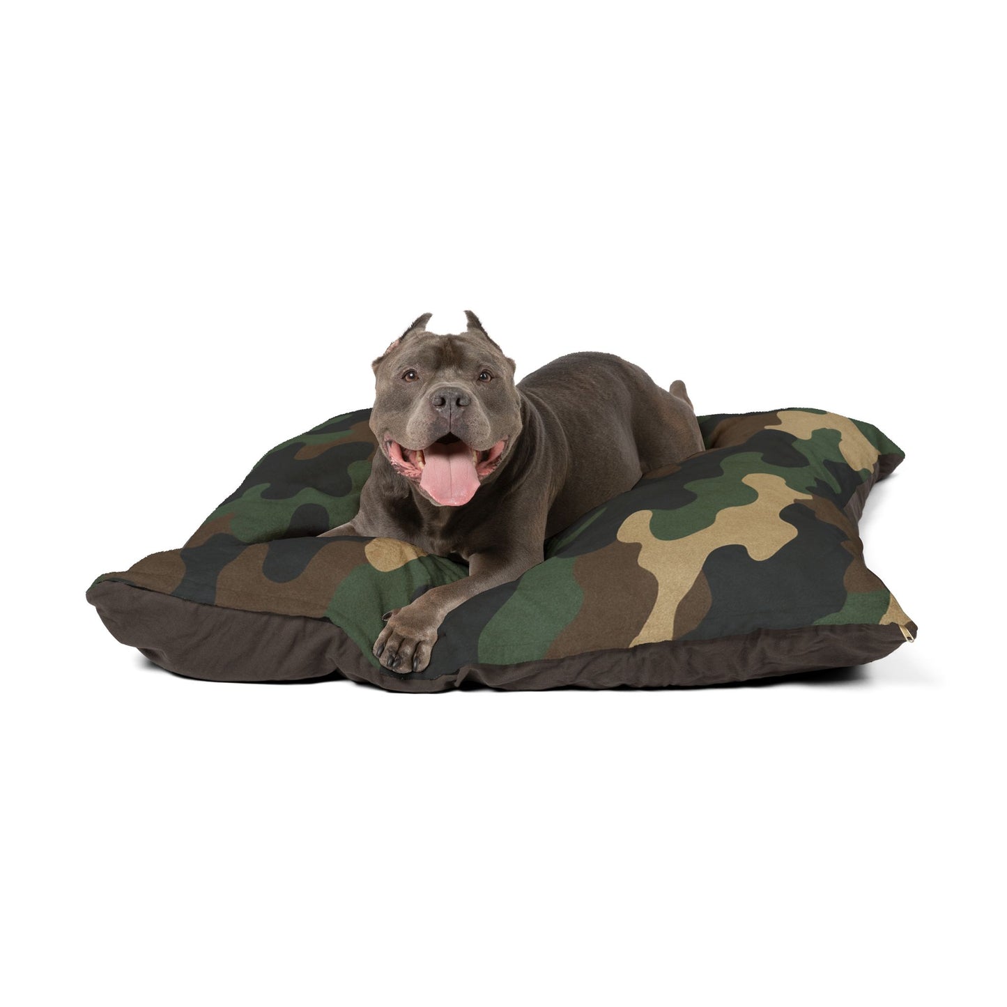 Camouflage Pet Bed for Dogs and Cats, Cozy Military-Inspired Dog Bed, Camo Pet Cushion, Stylish Pet Bedding, Gift for Pet Lovers