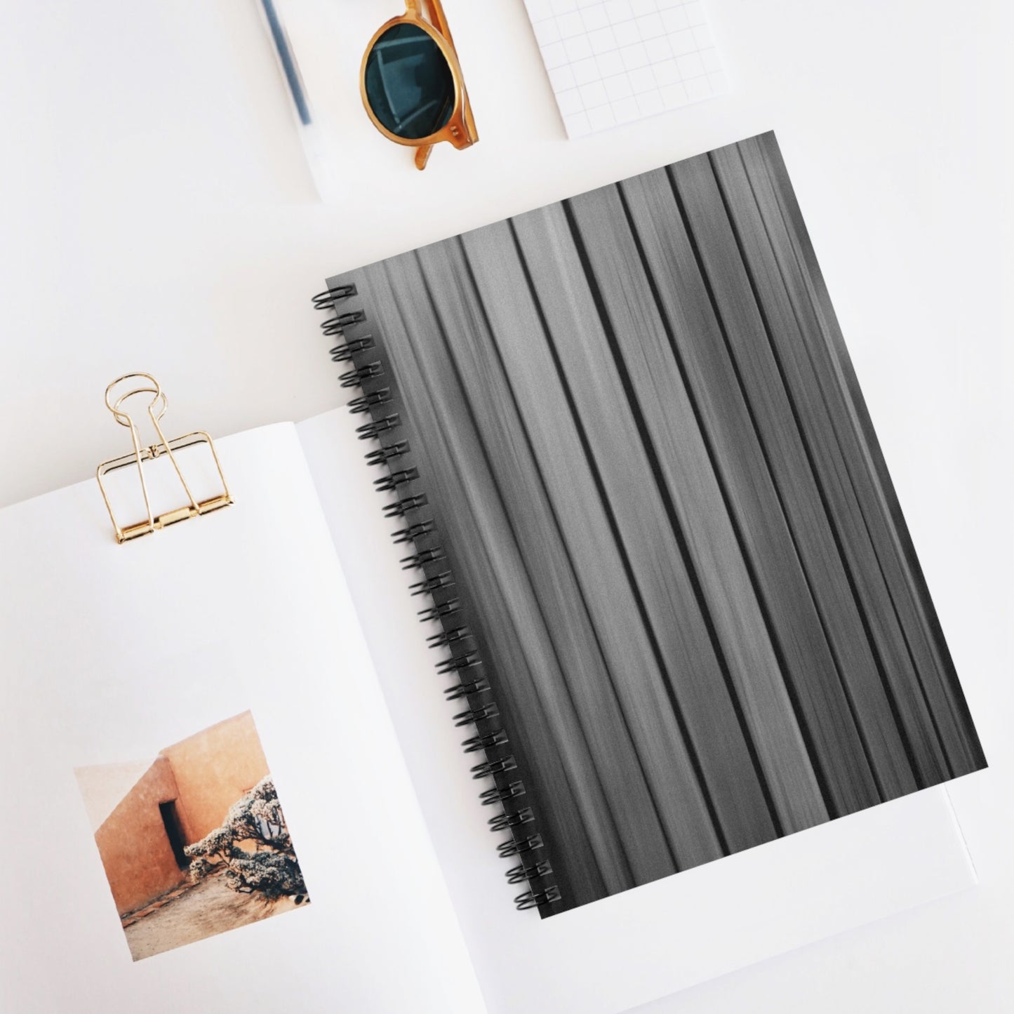 Stylish Spiral Notebook for Note-Taking and Journaling, Trendy Office Supplies, Gift for Students, Elegant Design Journal